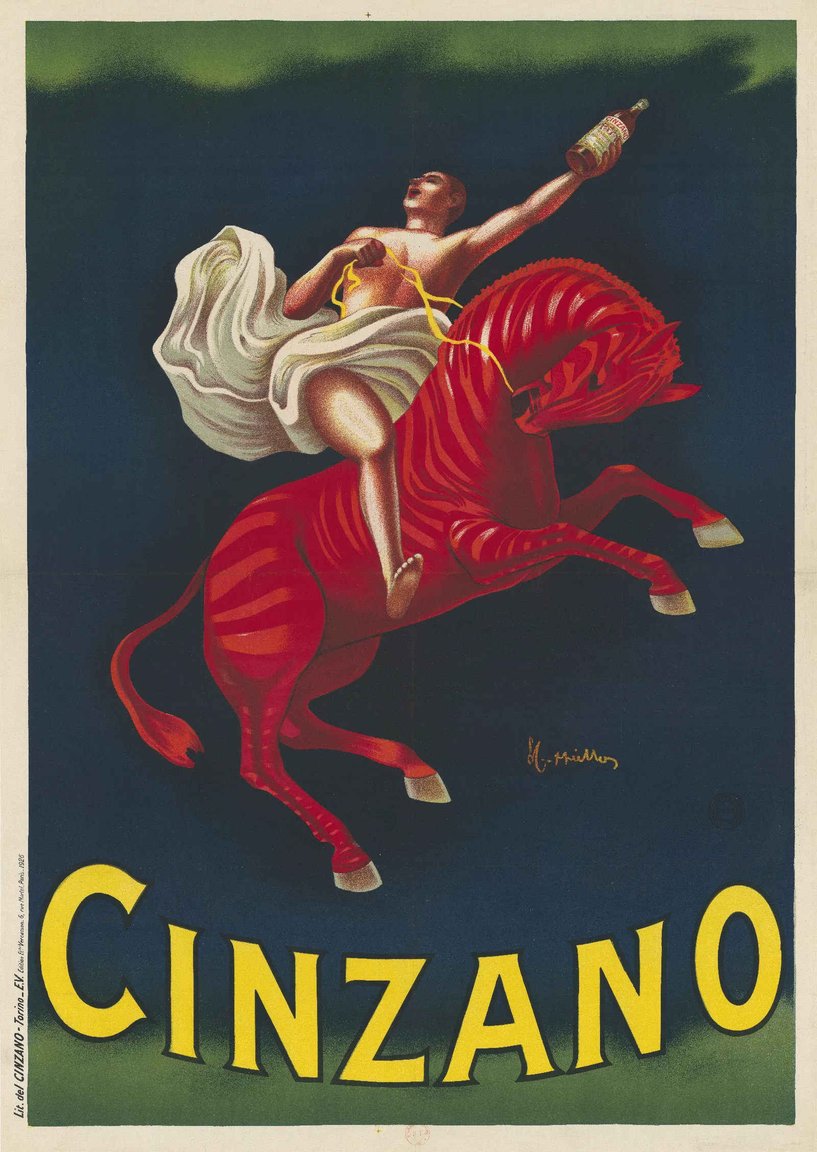 Cinzano Wall Art by Leonetto Cappiello - Canvas Print