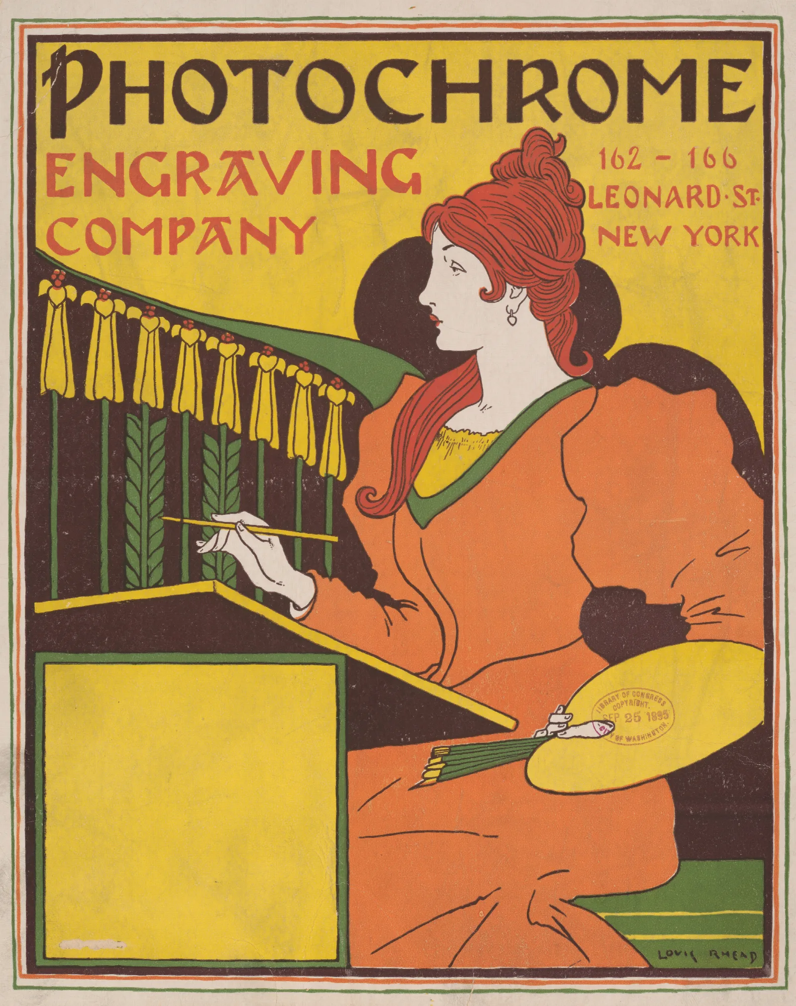 Photochrome Engraving Company Wall Art by Louis Rhead - Canvas Print