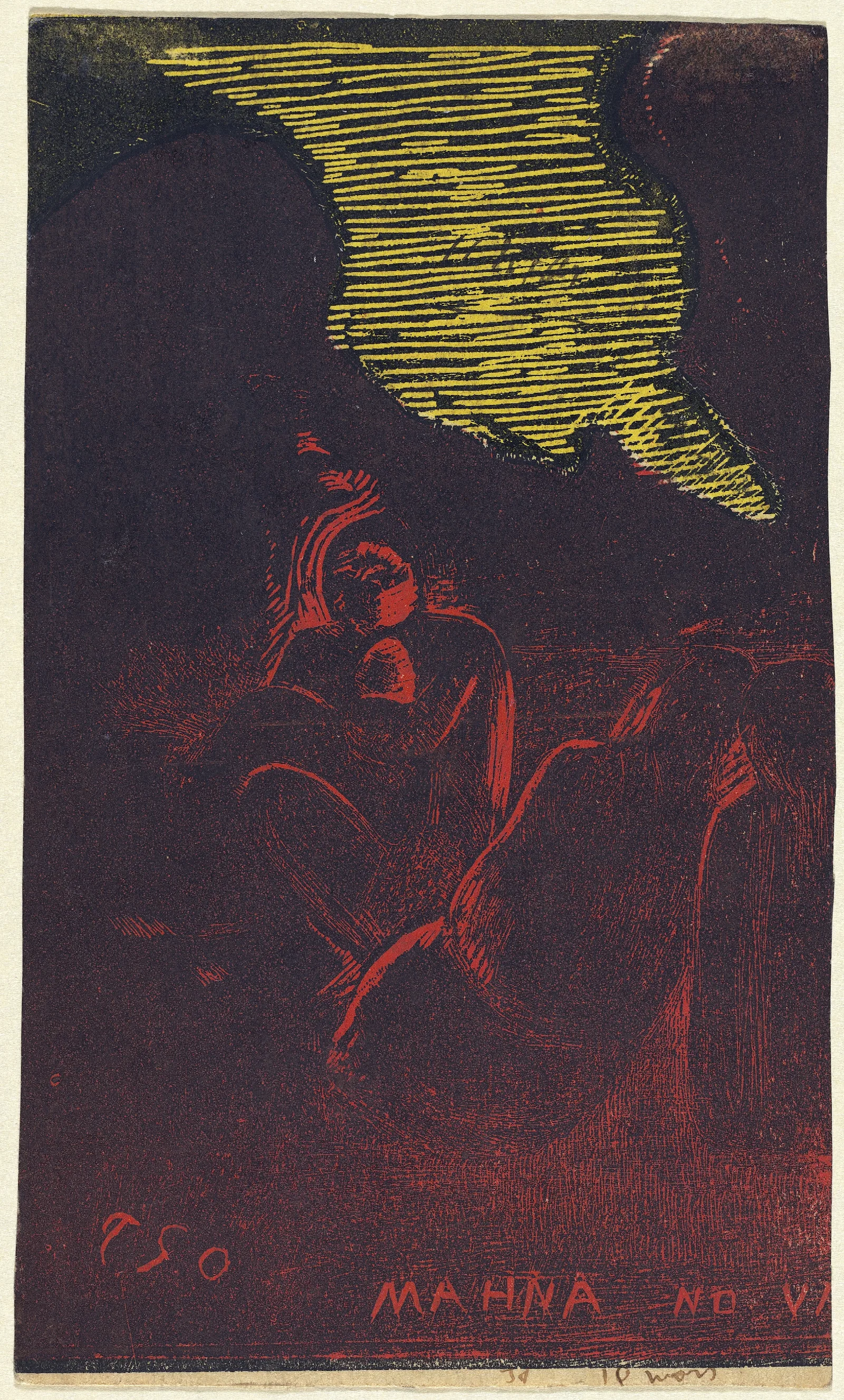 Mahna No Varua Ino The Demon Speaks Wall Art by Paul Gauguin - Canvas Print