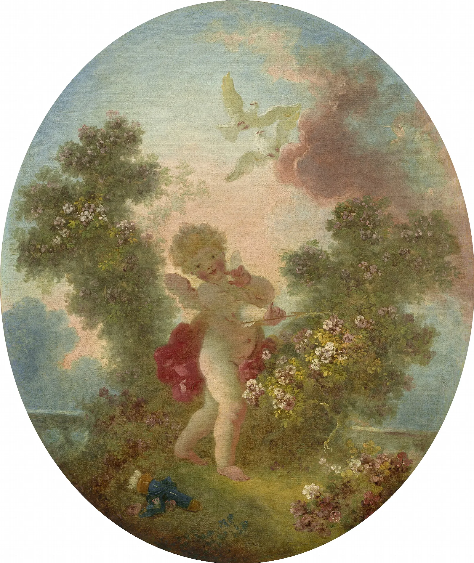 Love The Sentinel Wall Art by Jean-Honoré Fragonard - Canvas Print