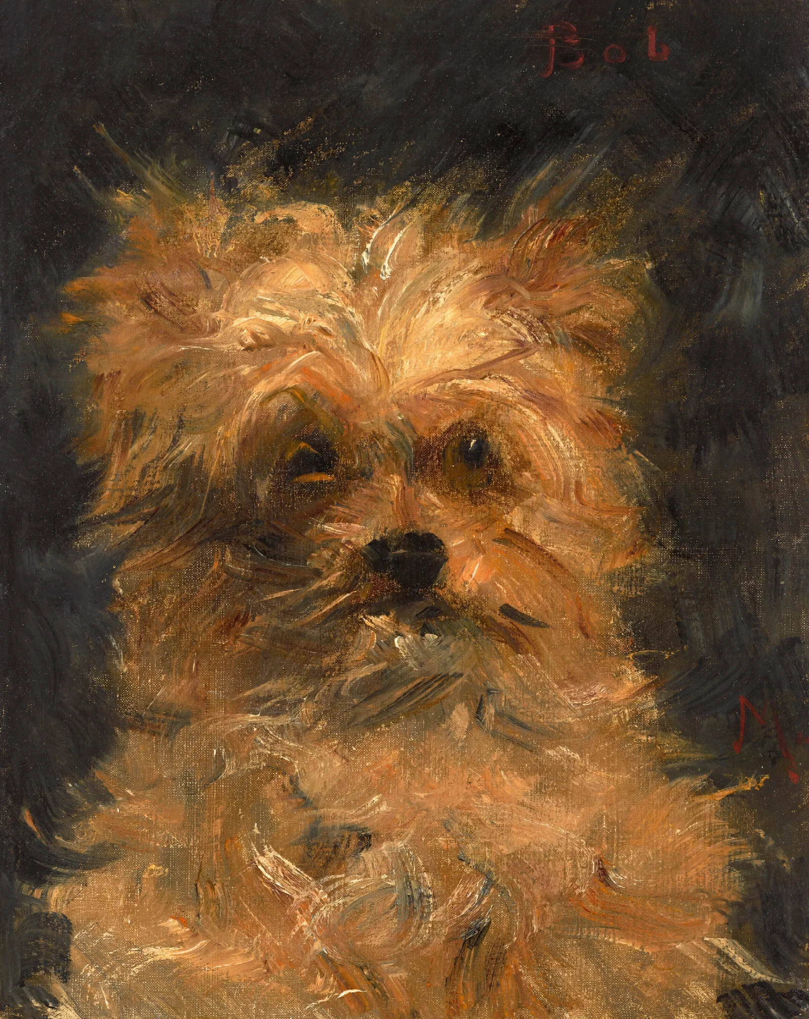 Tete Du Chien Bob Wall Art by Édouard Manet - Canvas Print