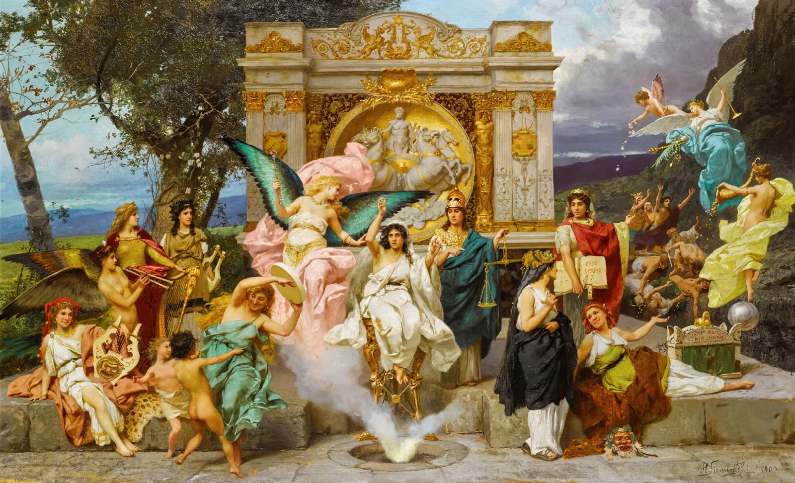 Parnassus 2 Wall Art by Henryk Siemiradzki - Canvas Print