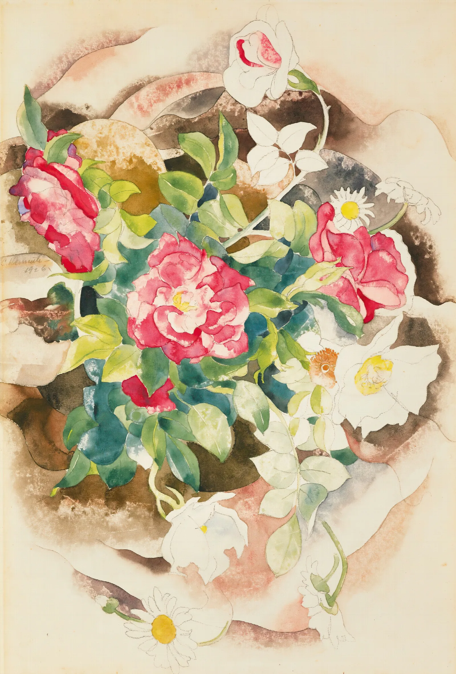 Roses 16 Wall Art by Charles Demuth - Canvas Print