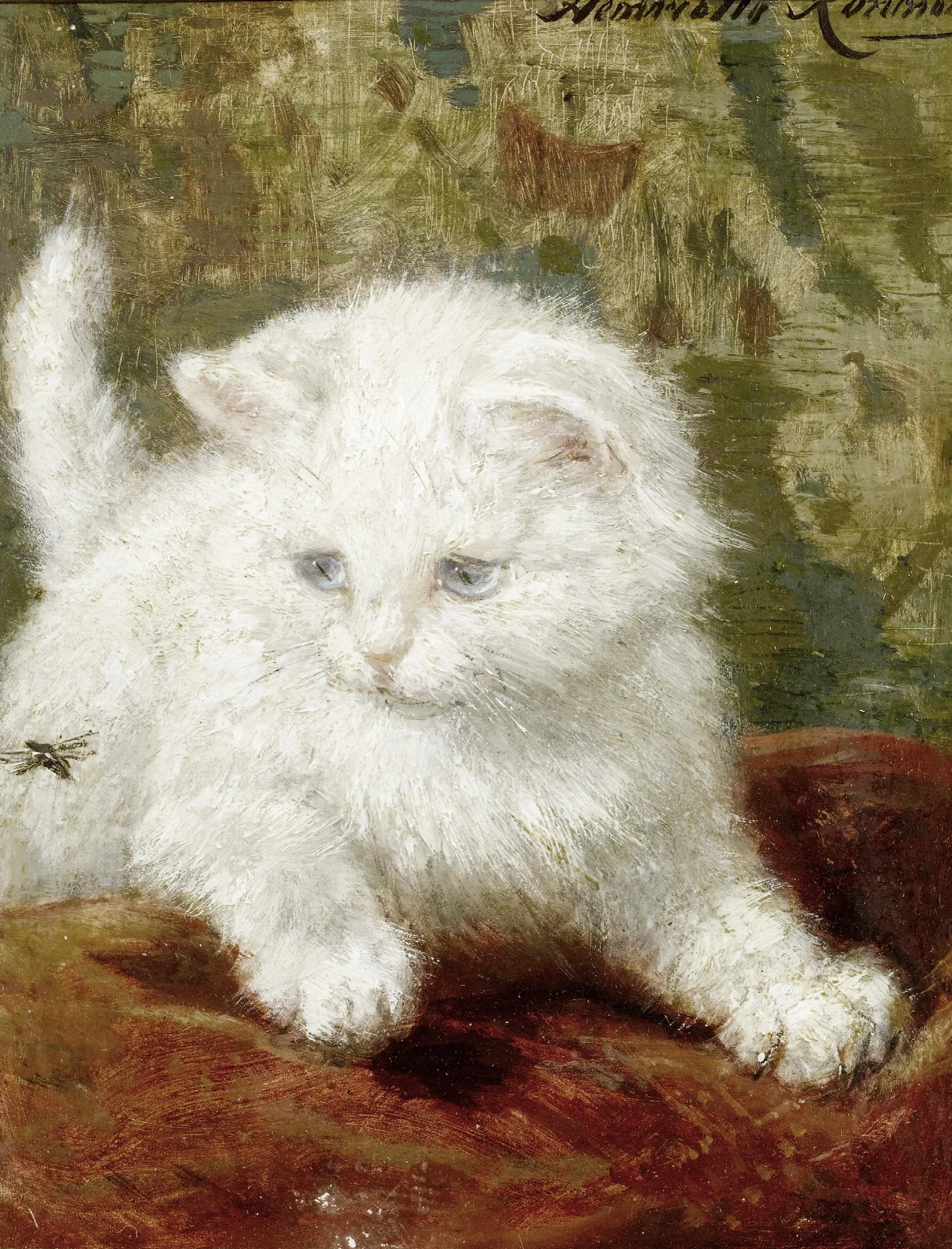 Curiosity Wall Art by Henriëtte Ronner-Knip - Canvas Print