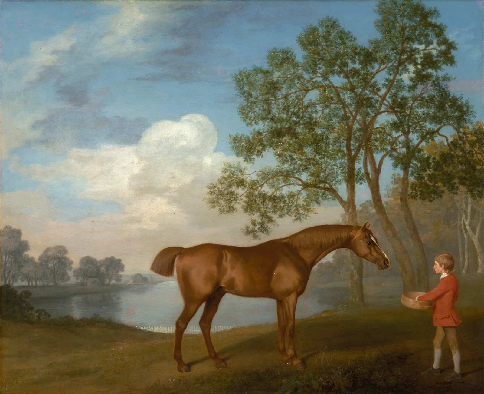 Pumpkin With A Stable Lad Wall Art by George Stubbs - Canvas Print