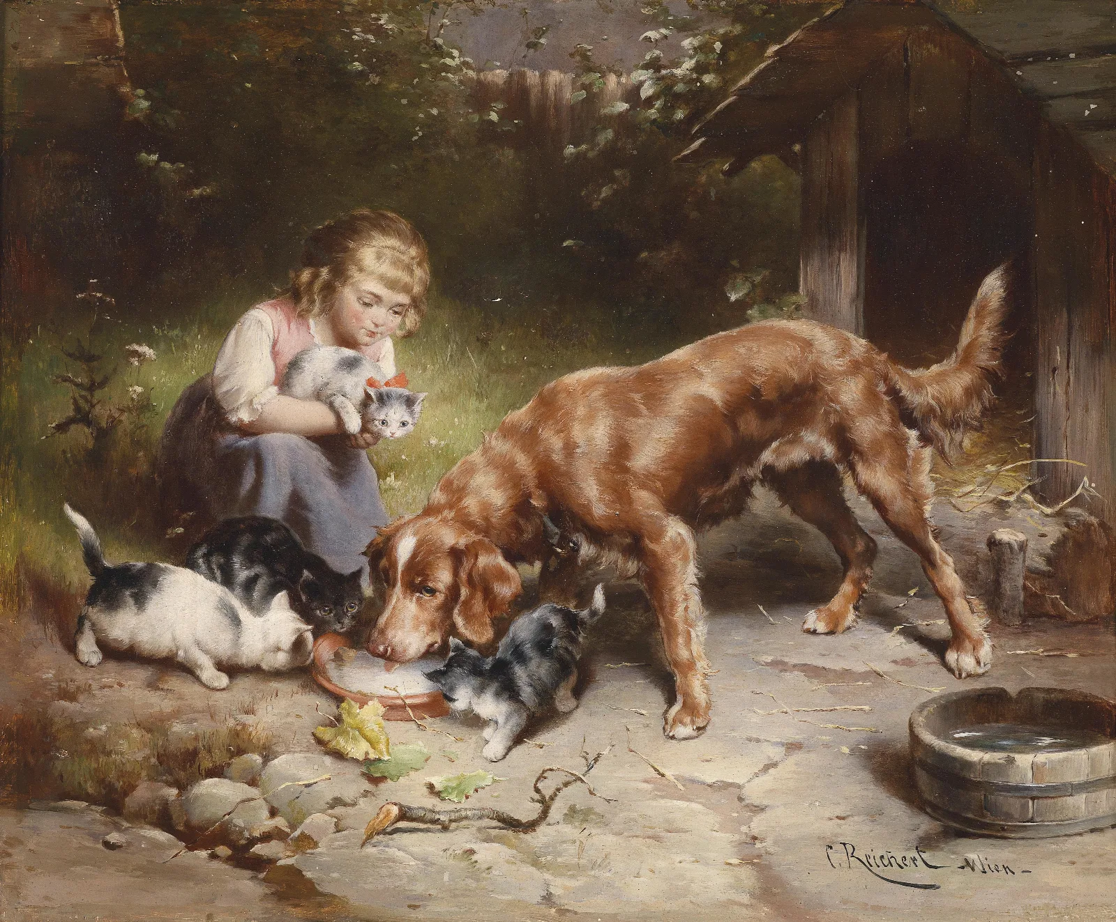 Dinnerparty Wall Art by Carl Reichert - Canvas Print