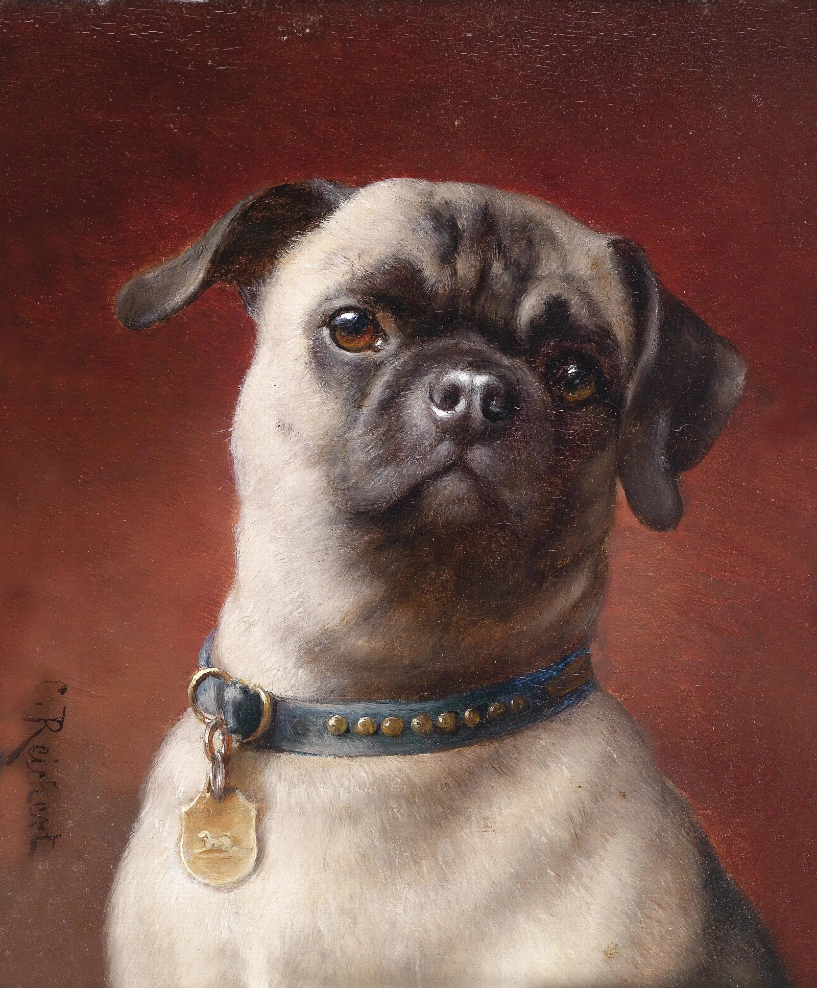 Mops Wall Art by Carl Reichert - Canvas Print