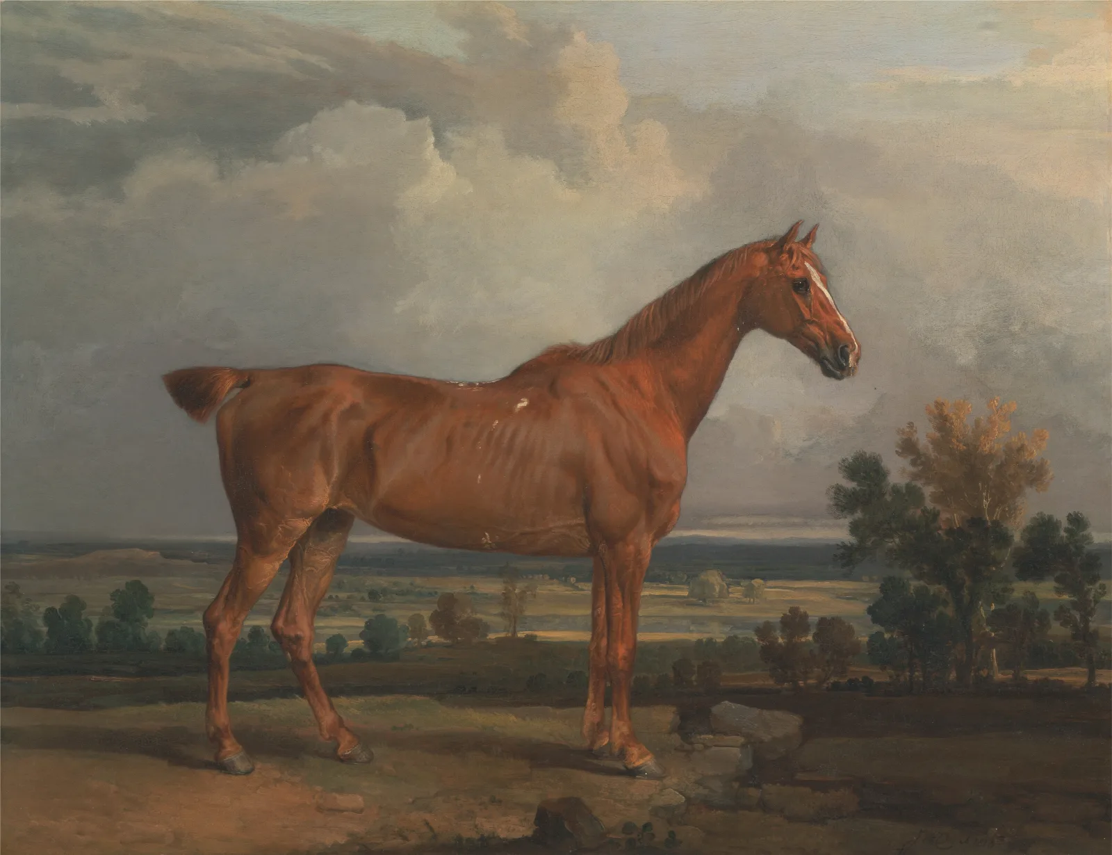 Hunter In A Landscape 2 Wall Art by James Ward - Canvas Print