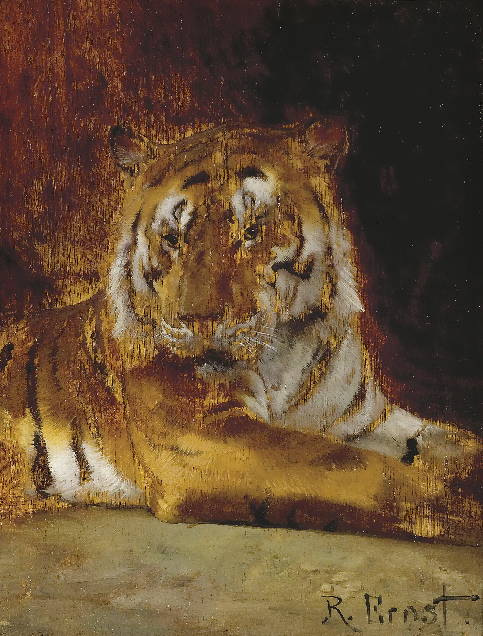 Tiger 3 Wall Art by Rudolf Ernst - Canvas Print