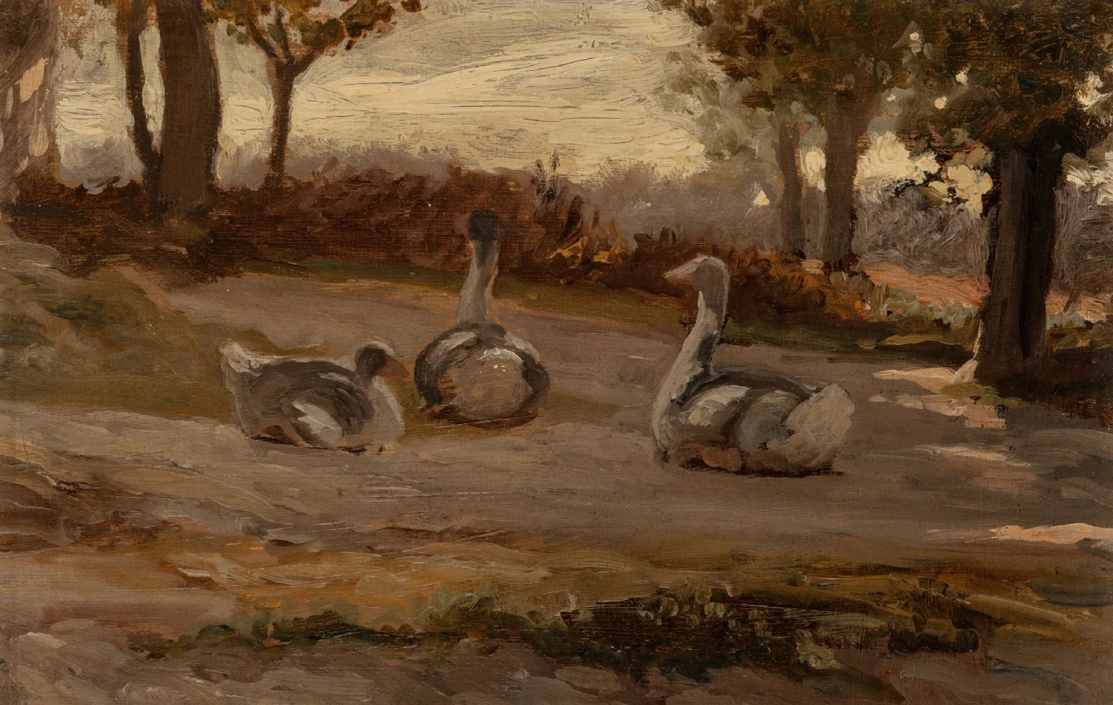 Geese Wall Art by Elihu Vedder - Canvas Print