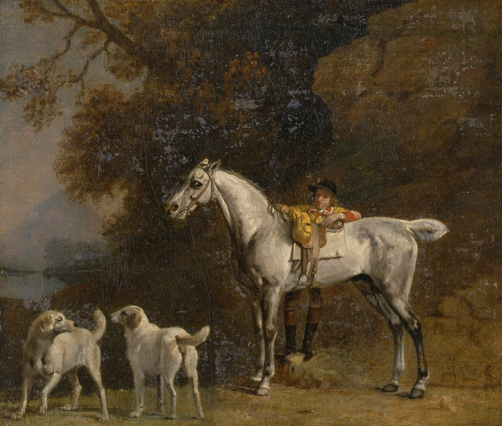 Studies For Or After The Third Duke Of Richmond With The Charleton Hunt Wall Art by George Stubbs - Canvas Print