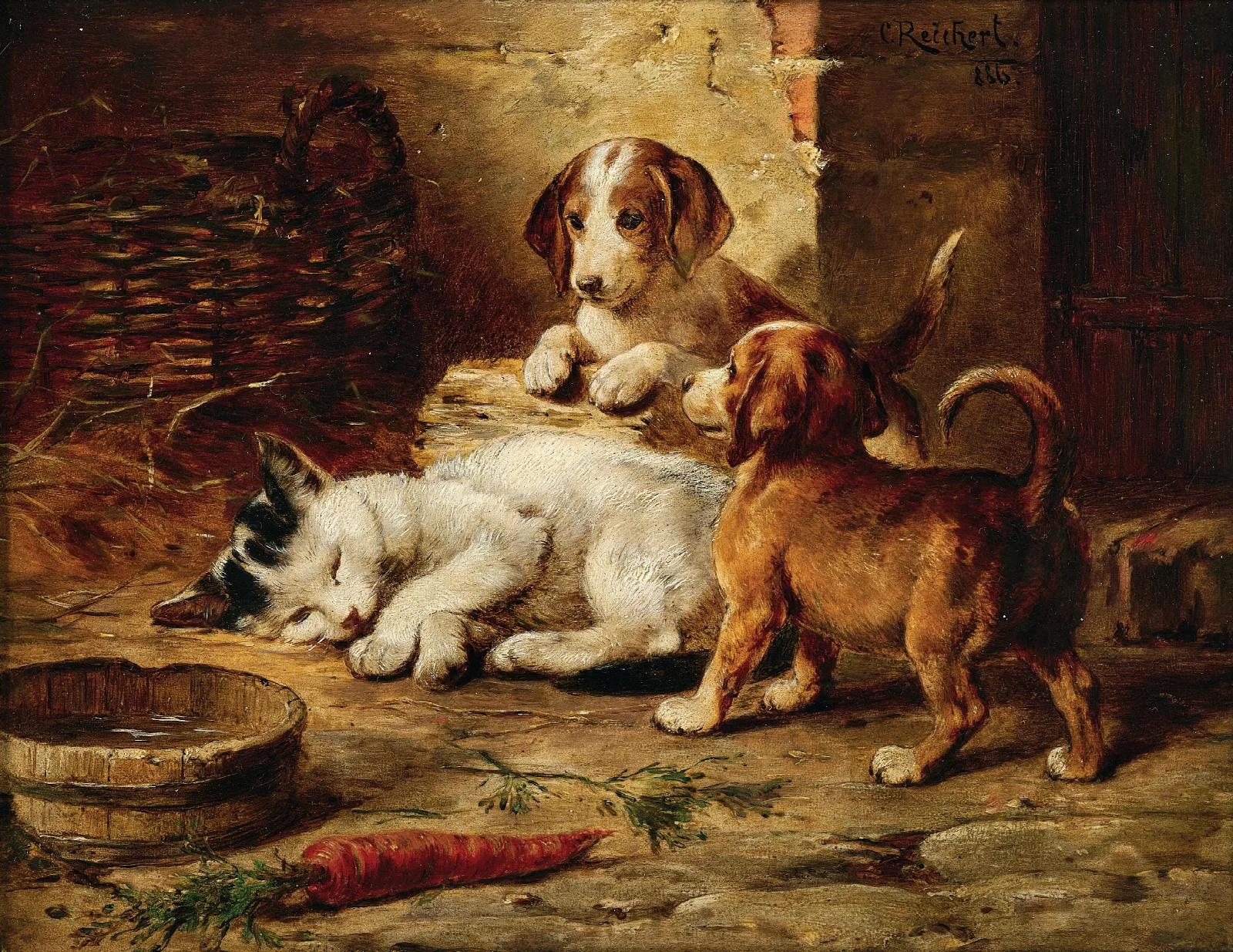 Well Guarded Sleep 2 Wall Art by Carl Reichert - Canvas Print