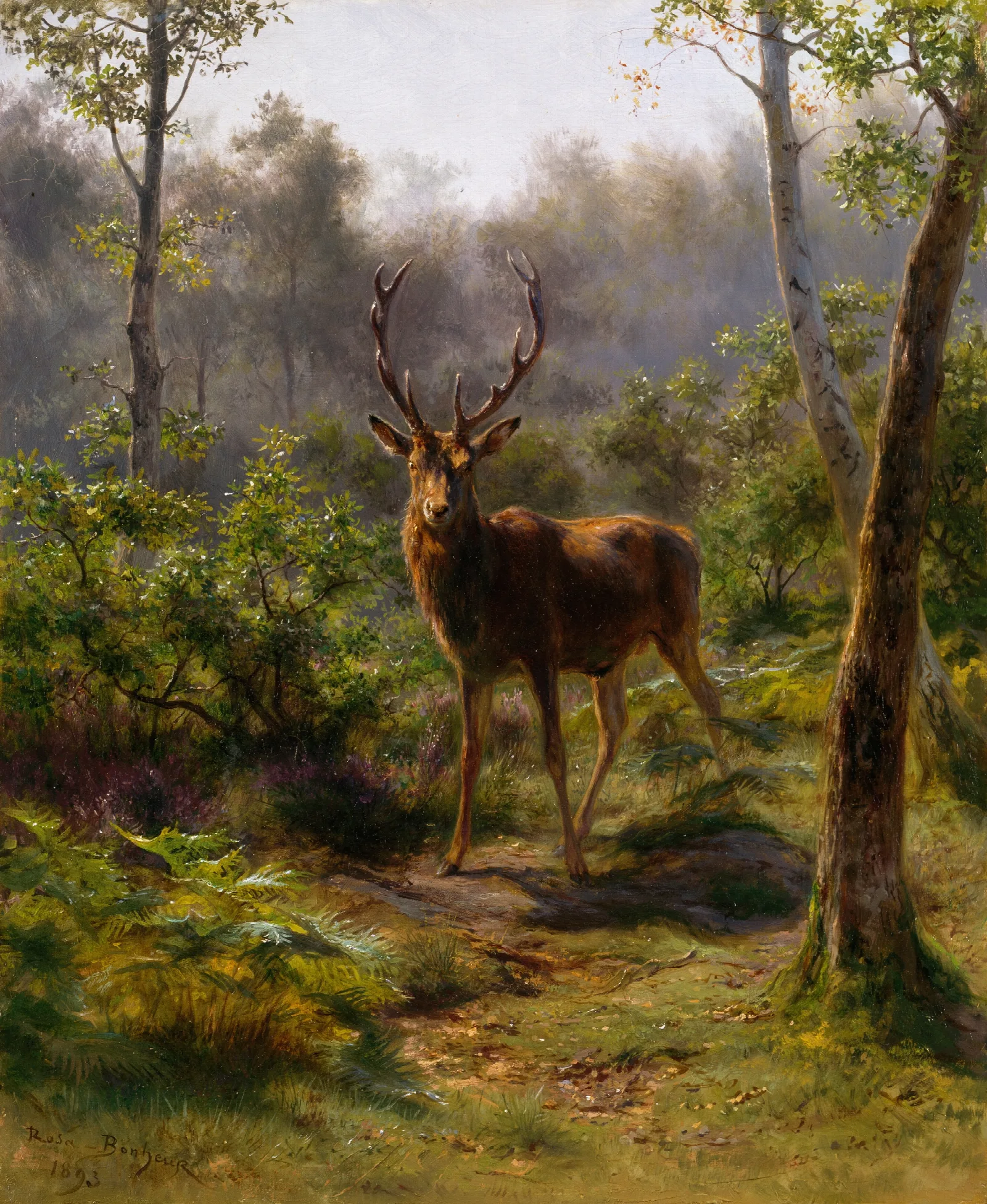 A Stag 2 Wall Art by Rosa Bonheur - Canvas Print