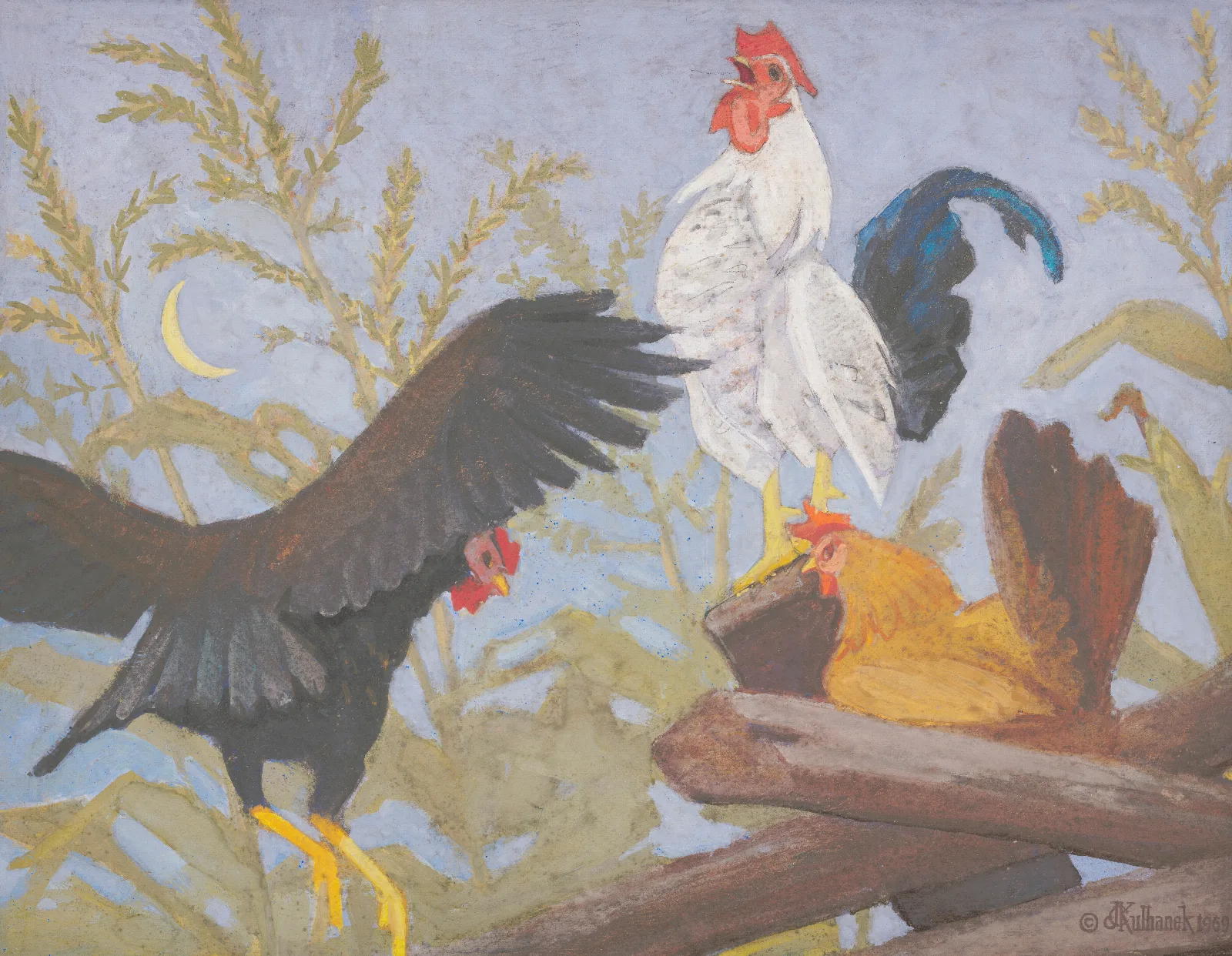 Fancy Fowl Wall Art by James C. Kulhanek - Canvas Print