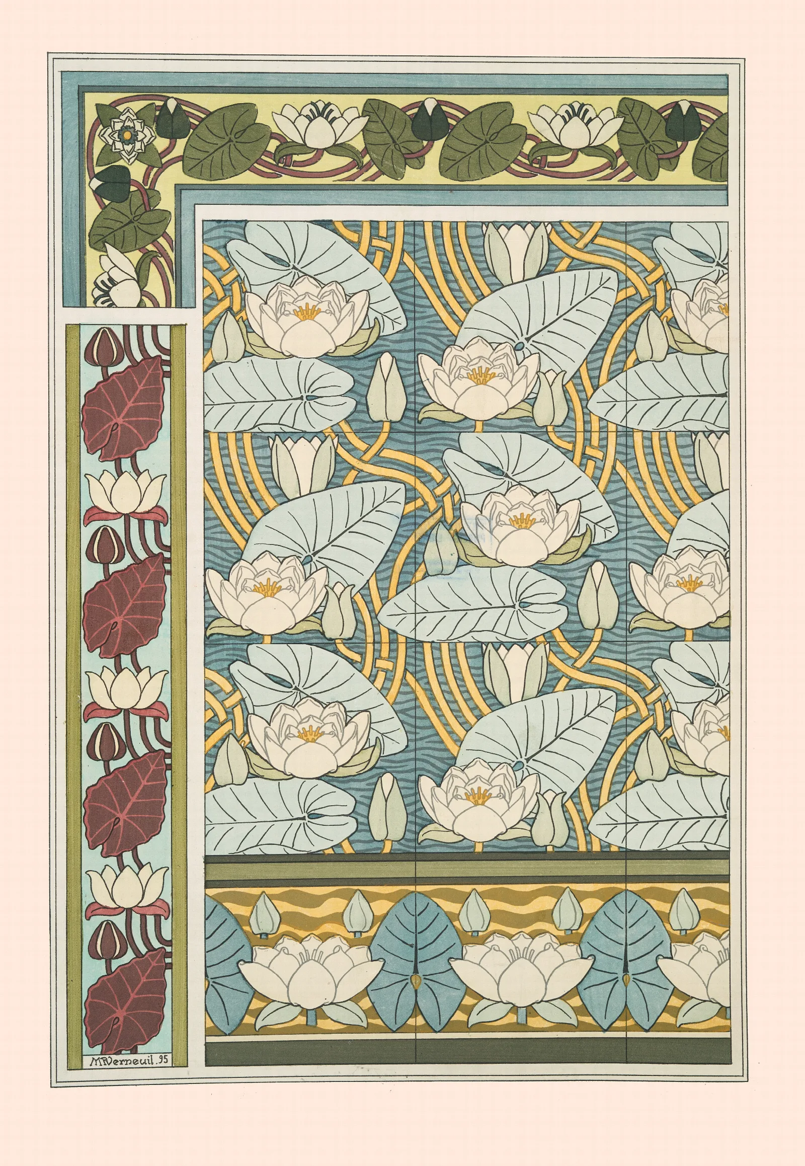 Nenuphar 2 Wall Art by Maurice Pillard Verneuil - Canvas Print