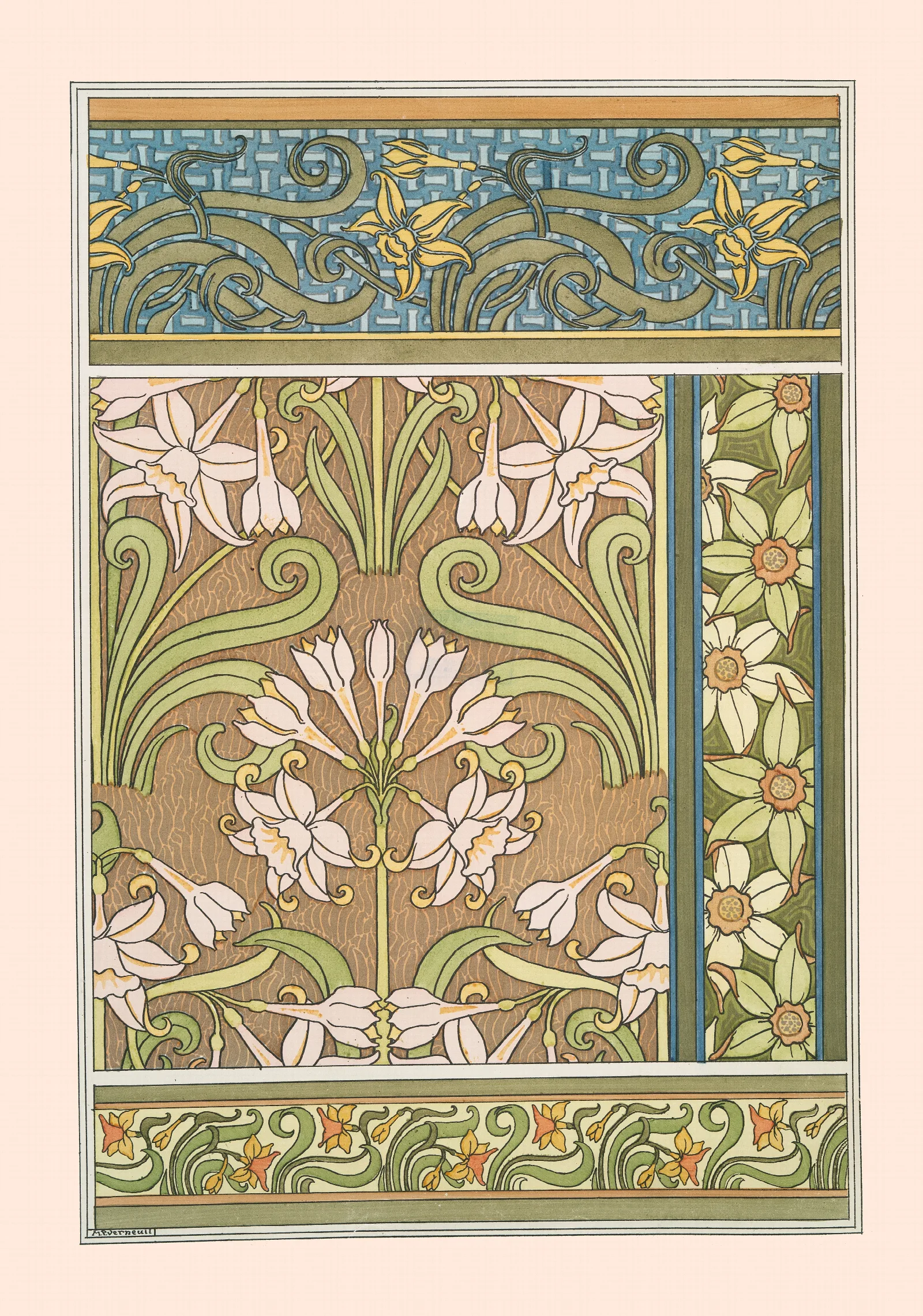 Jonquille 2 Wall Art by Maurice Pillard Verneuil - Canvas Print