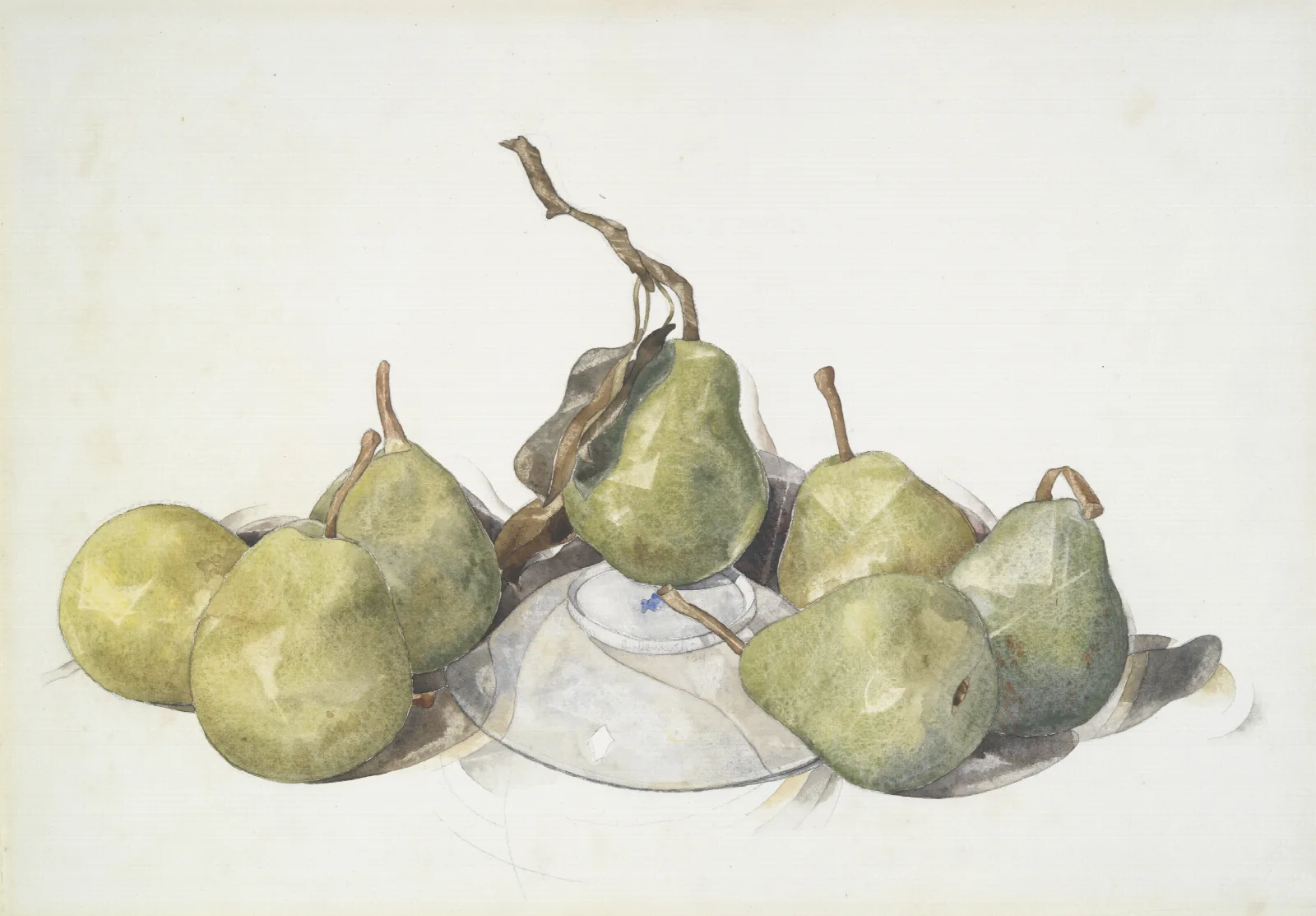 Green Pears Wall Art by Charles Demuth - Canvas Print
