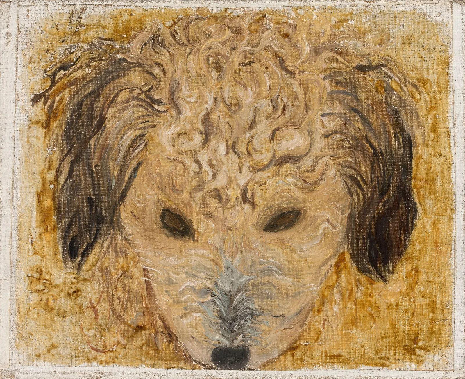 Dogs Head 2 Wall Art by Tadeusz Makowski - Canvas Print