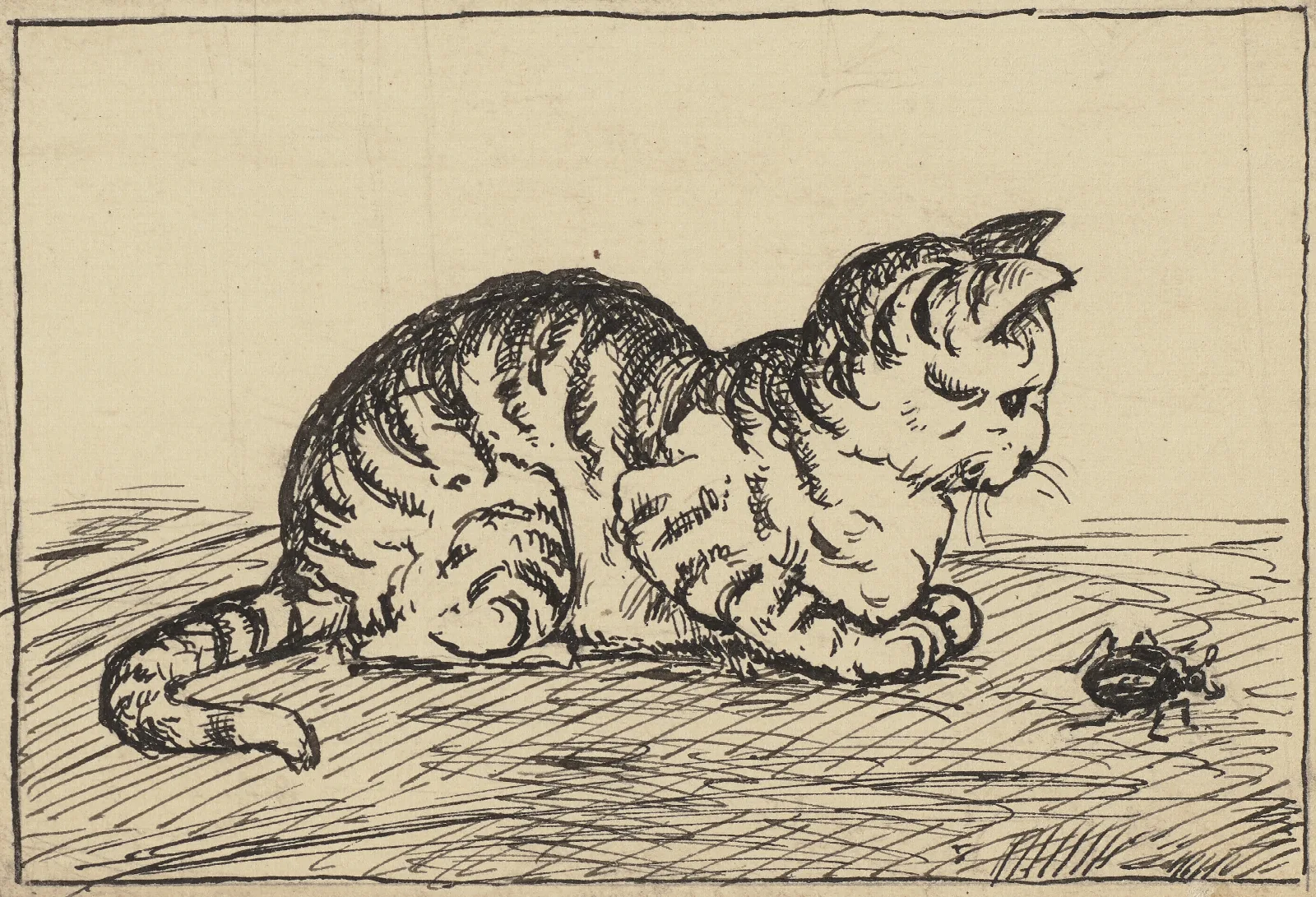 Katze Wall Art by Hans Thoma - Canvas Print