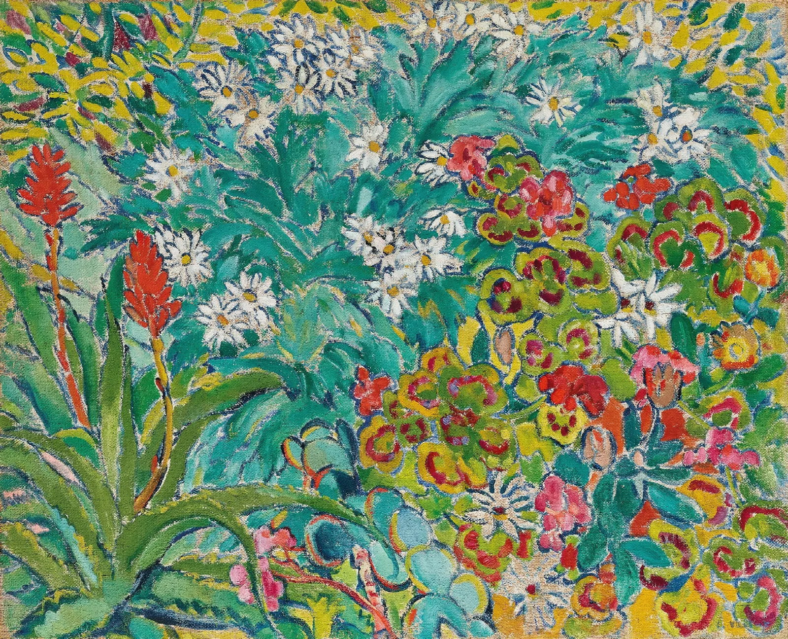 Parterre De Fleurs 2 Wall Art by Louis Valtat - Canvas Print