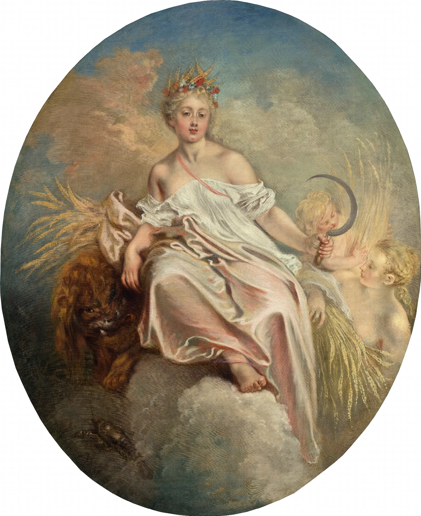 Ceres Summer Wall Art by Jean-Antoine Watteau - Canvas Print