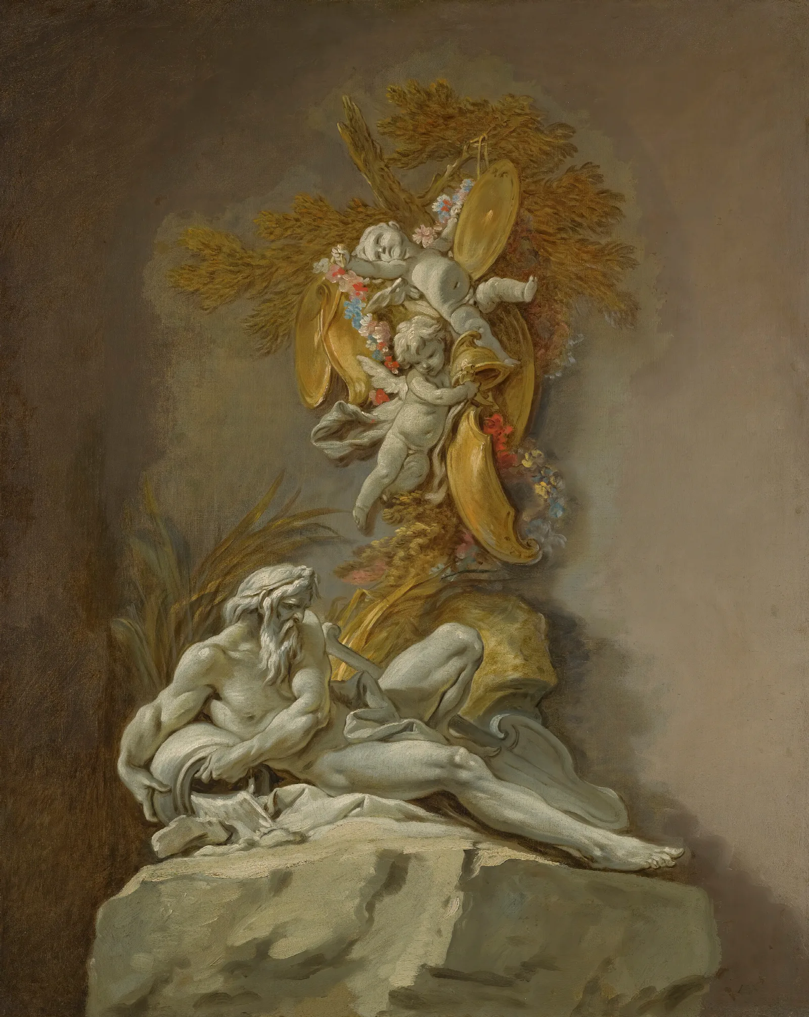 Fountain Study Wall Art by François Boucher - Canvas Print
