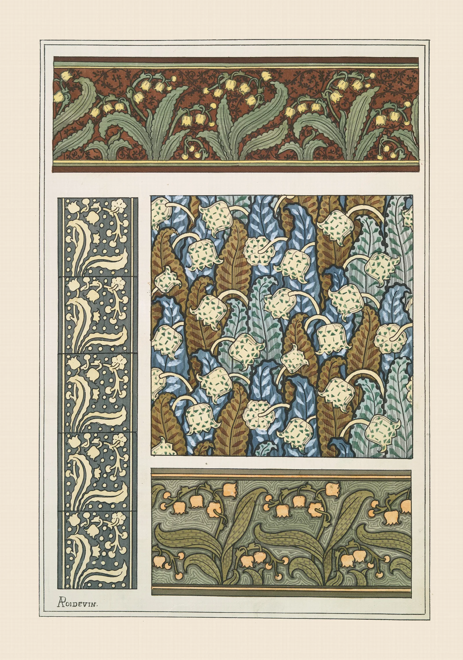 Muguet 3 Wall Art by Maurice Pillard Verneuil - Canvas Print