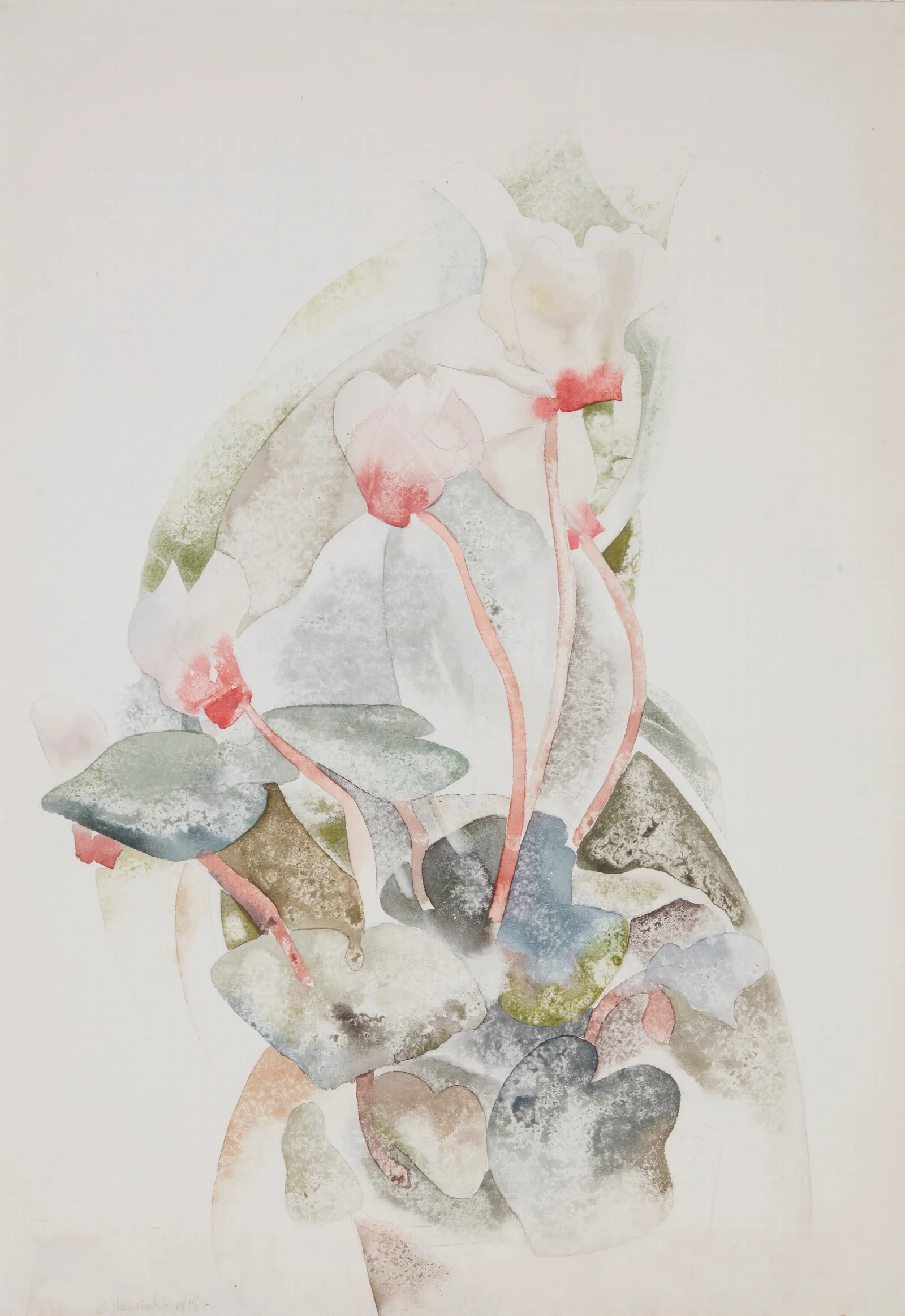 Cyclamen 7 Wall Art by Charles Demuth - Canvas Print
