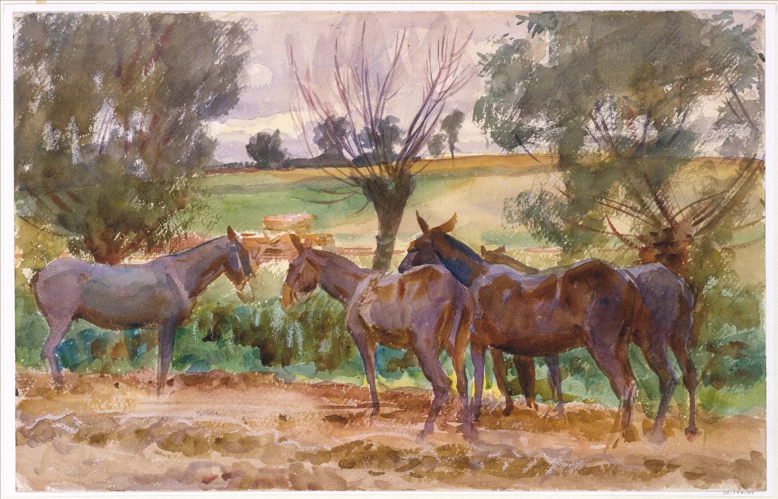 Mules 2 Wall Art by John Singer Sargent - Canvas Print