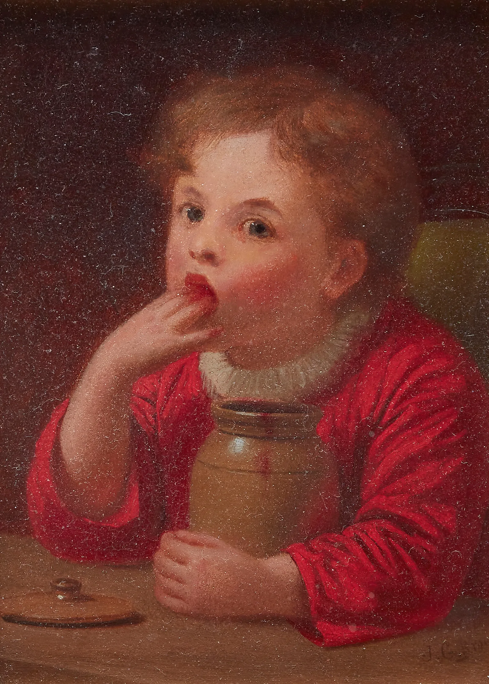 Fingers Before Forks Wall Art by John George Brown - Canvas Print