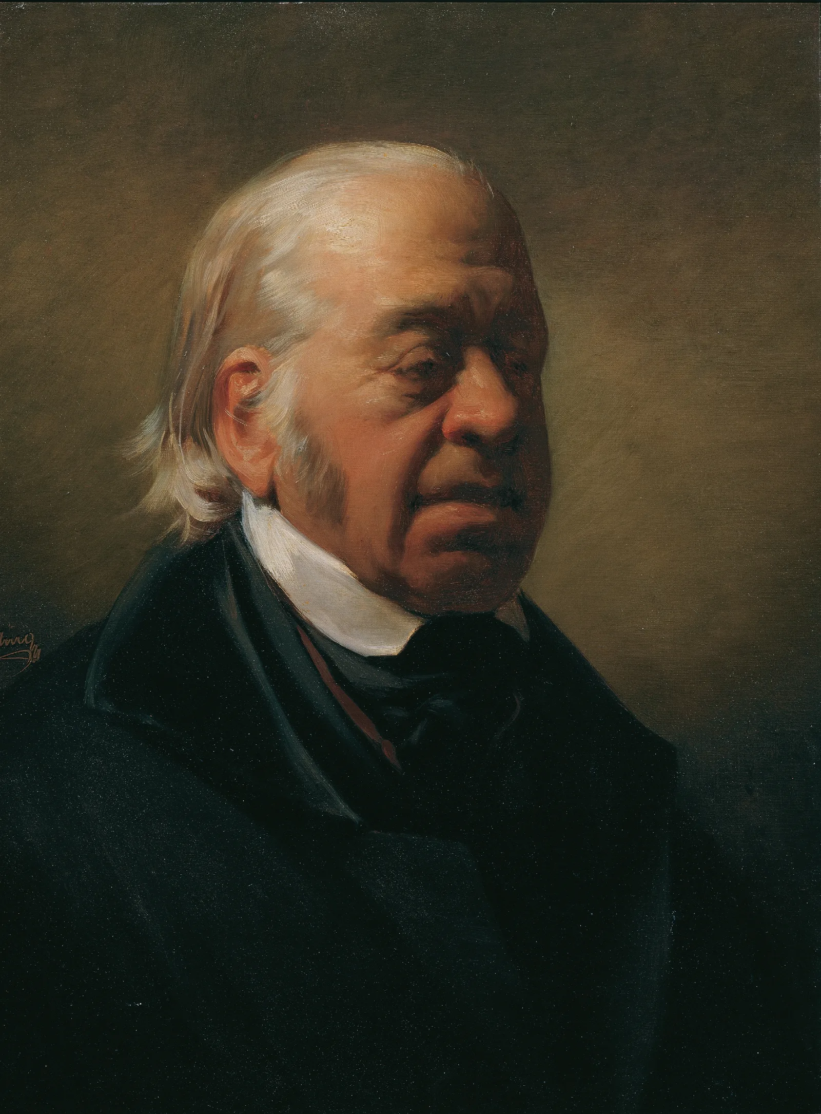 Der Maler Johann Nepomuk Schodlberger Wall Art by Friedrich von Amerling - Canvas Print
