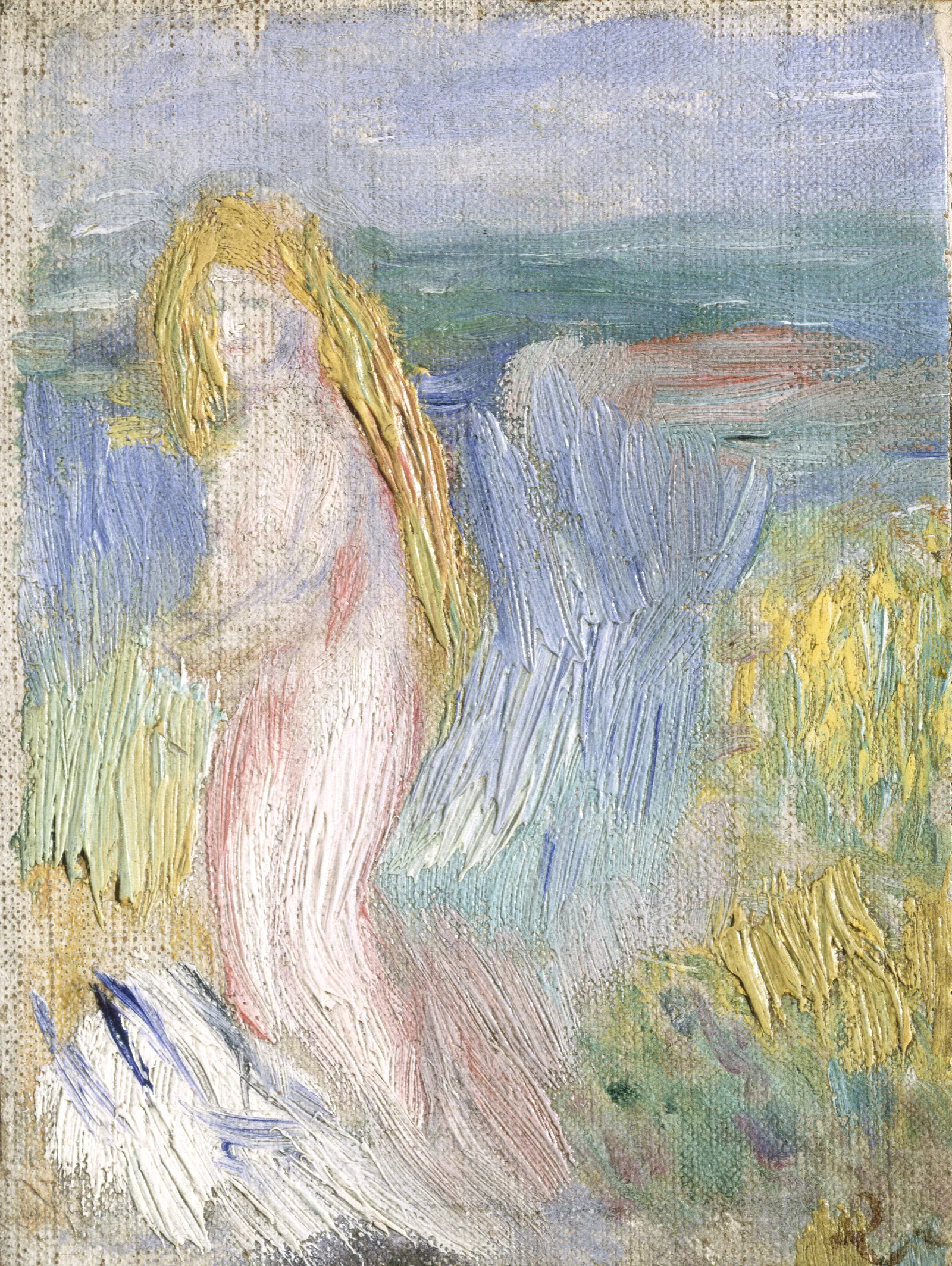 Small Study For A Nude Wall Art by Pierre-Auguste Renoir - Canvas Print