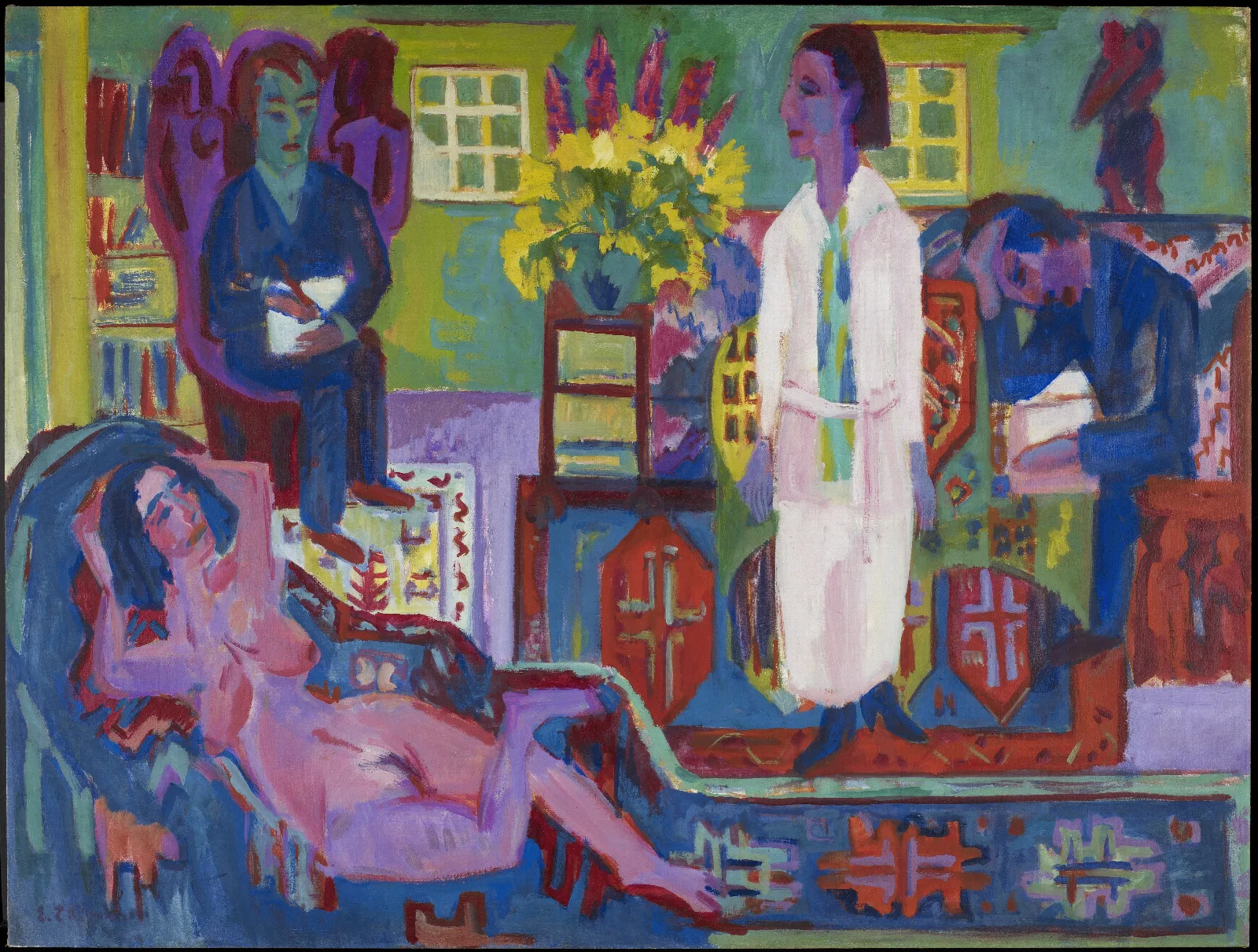Modern Bohemia Wall Art by Ernst Ludwig Kirchner - Canvas Print