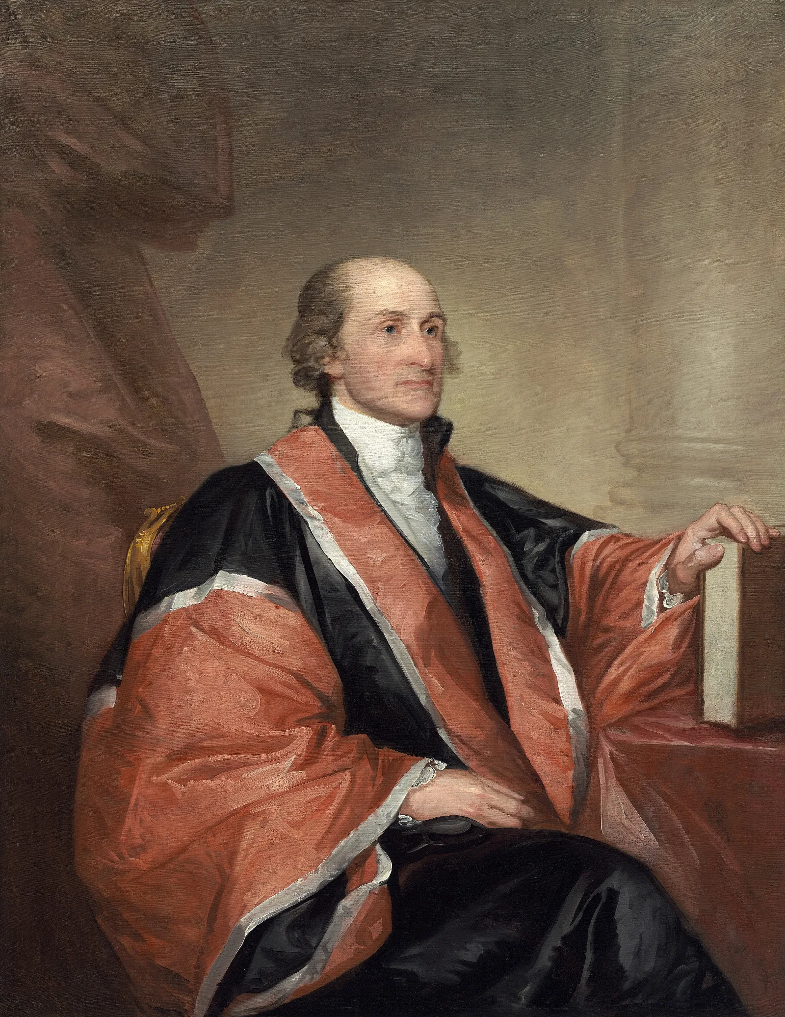 John Jay Wall Art by Gilbert Stuart - Canvas Print