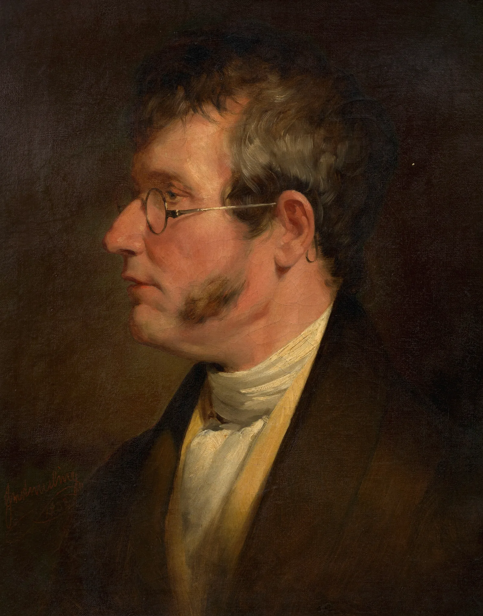 Franz Xaver Amerling Vater Des Kunstlers Wall Art by Friedrich von Amerling - Canvas Print