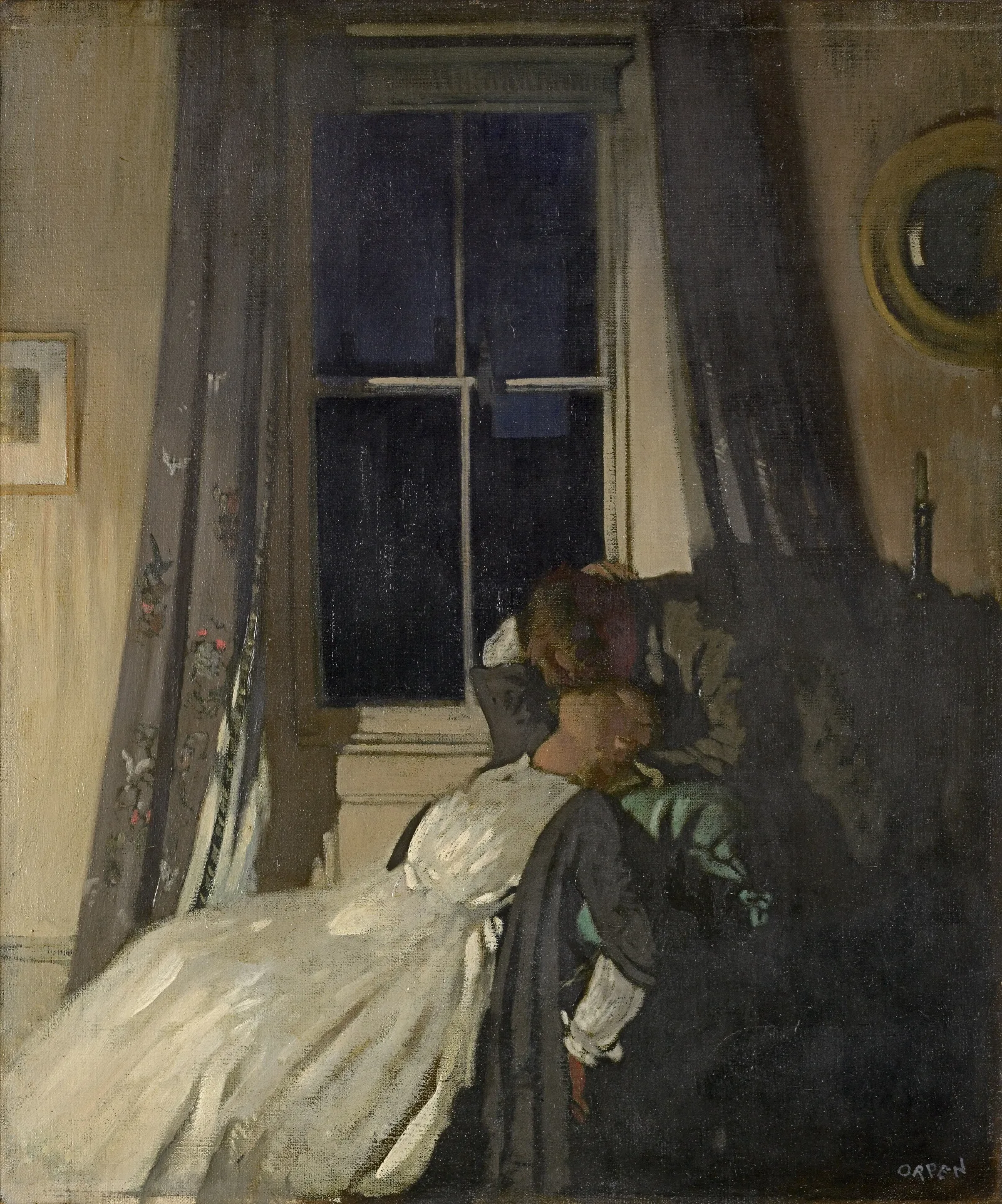 Night No 2 Wall Art by William Orpen - Canvas Print