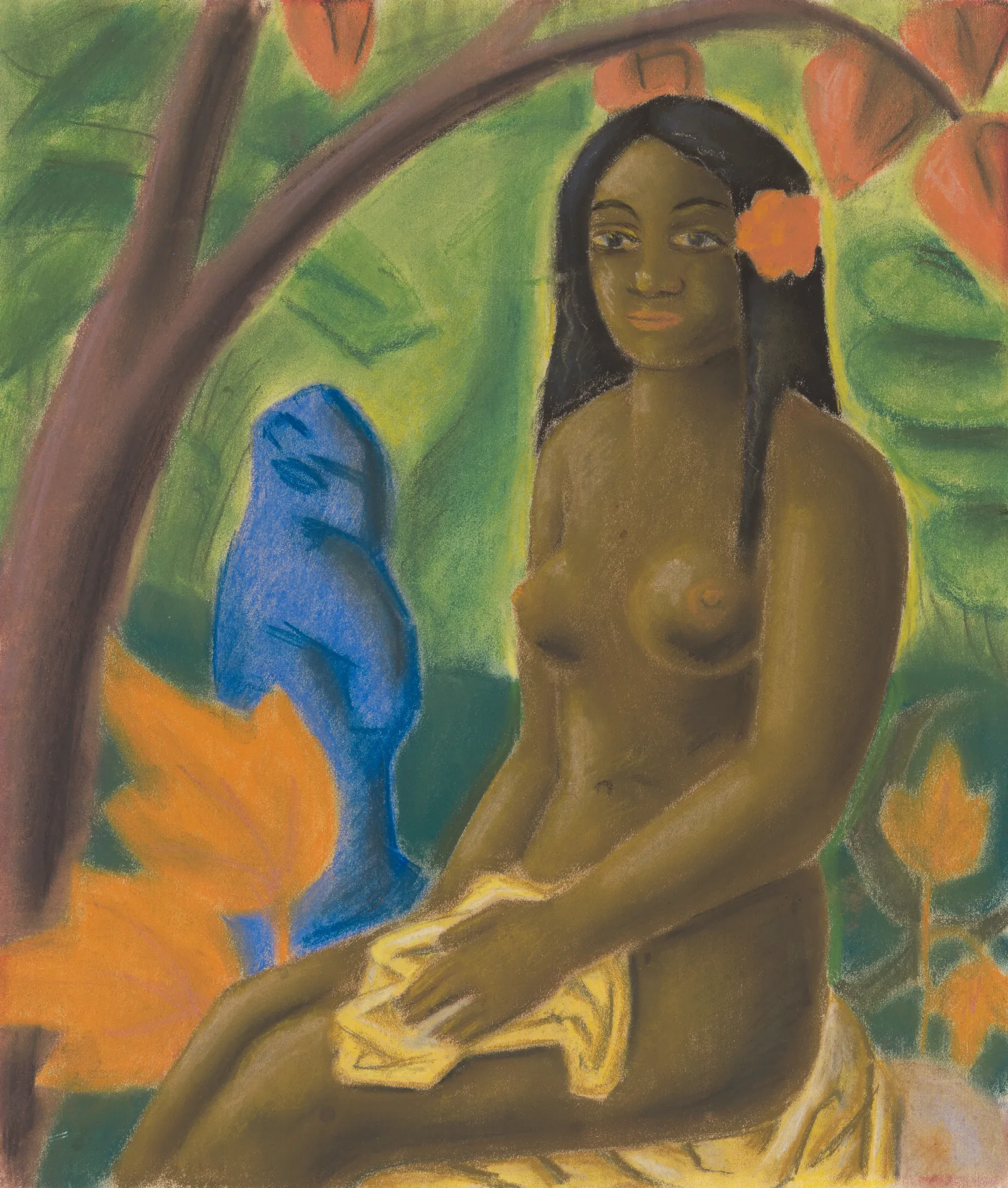 Girl From Tahiti Wall Art by Mikuláš Galanda - Canvas Print