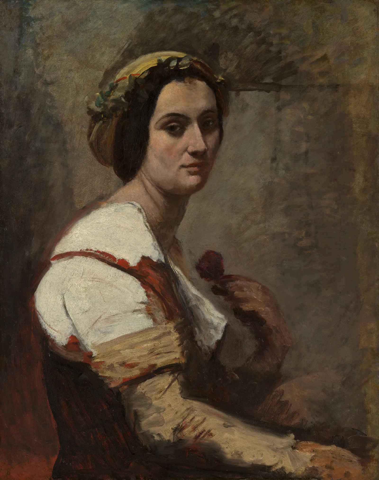 Sibylle 2 Wall Art by Jean-Baptiste-Camille Corot - Canvas Print