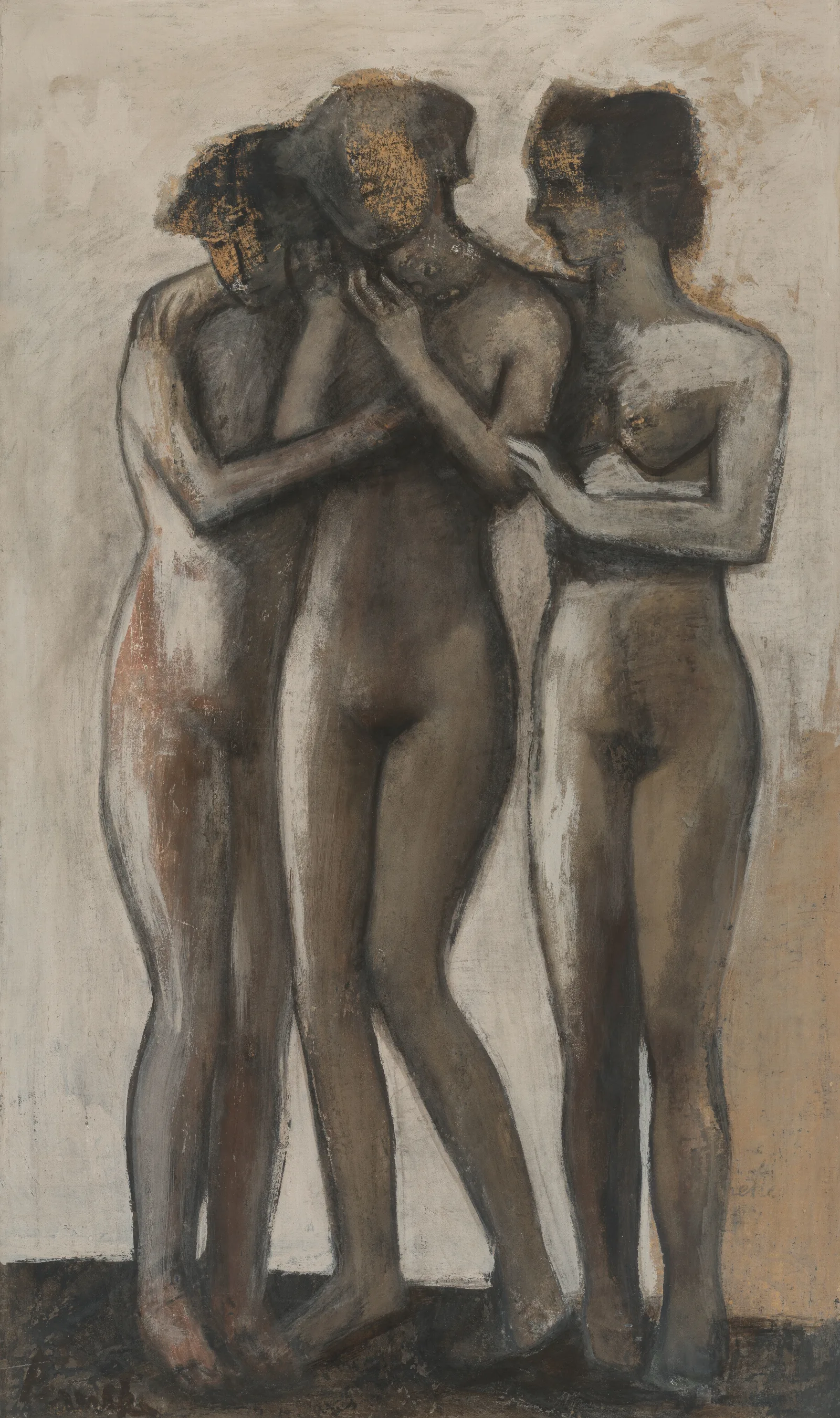 De Drie Gratien Wall Art by Constant Permeke - Canvas Print