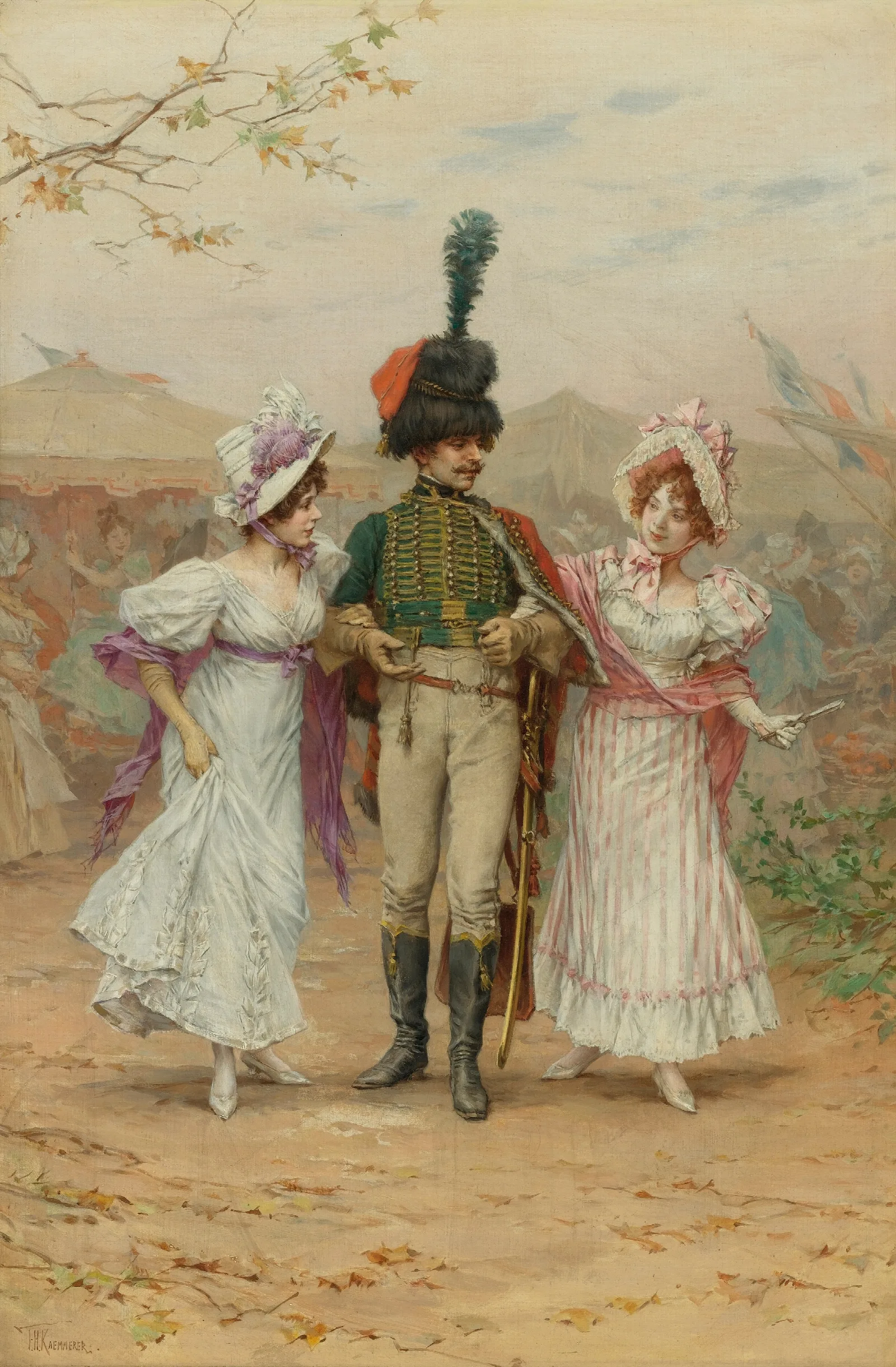 Two Strings To His Bow Wall Art by Frederik Hendrik Kaemmerer - Canvas Print