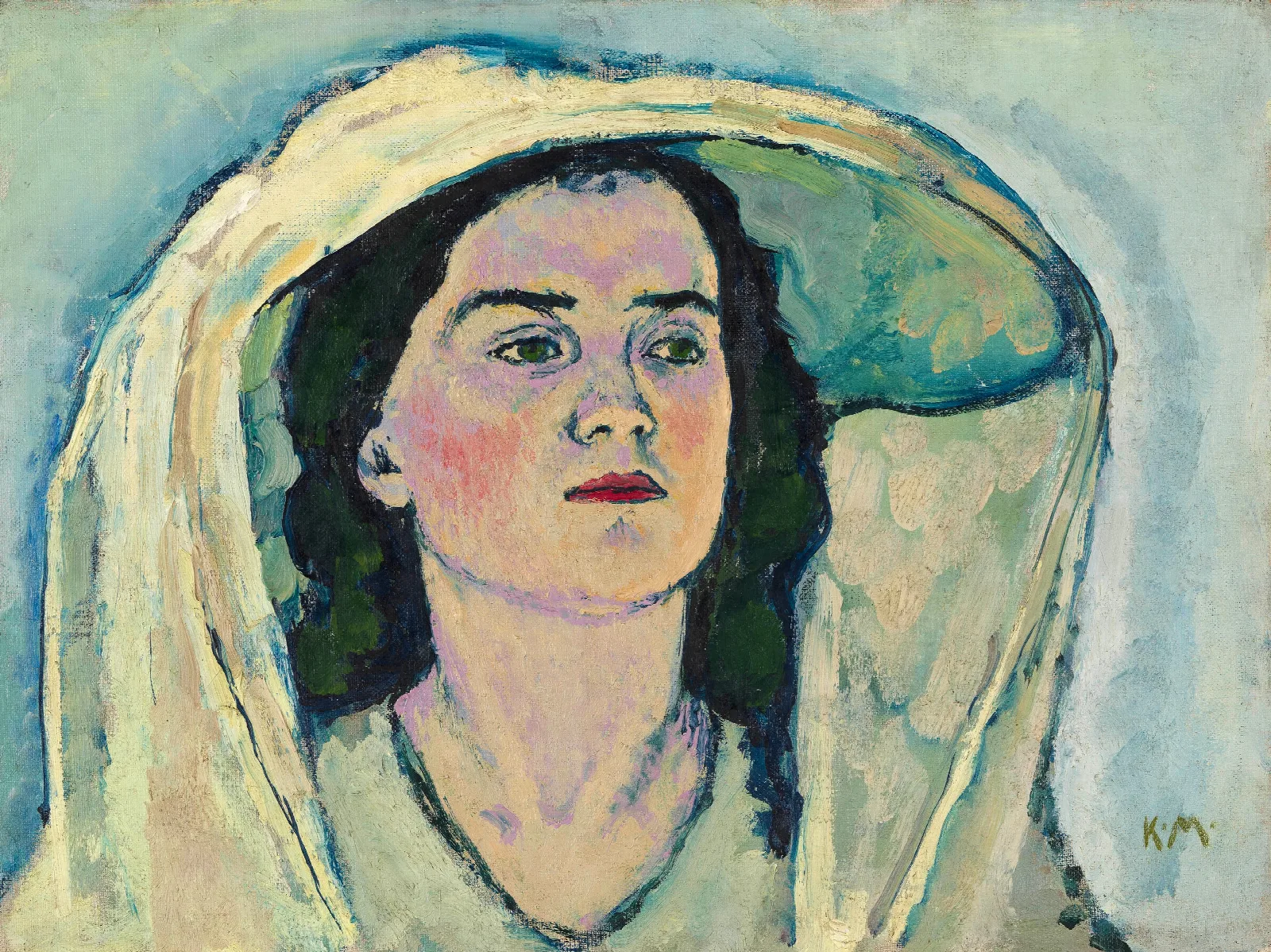 Unbekanntes Madchen Wall Art by Koloman Moser - Canvas Print
