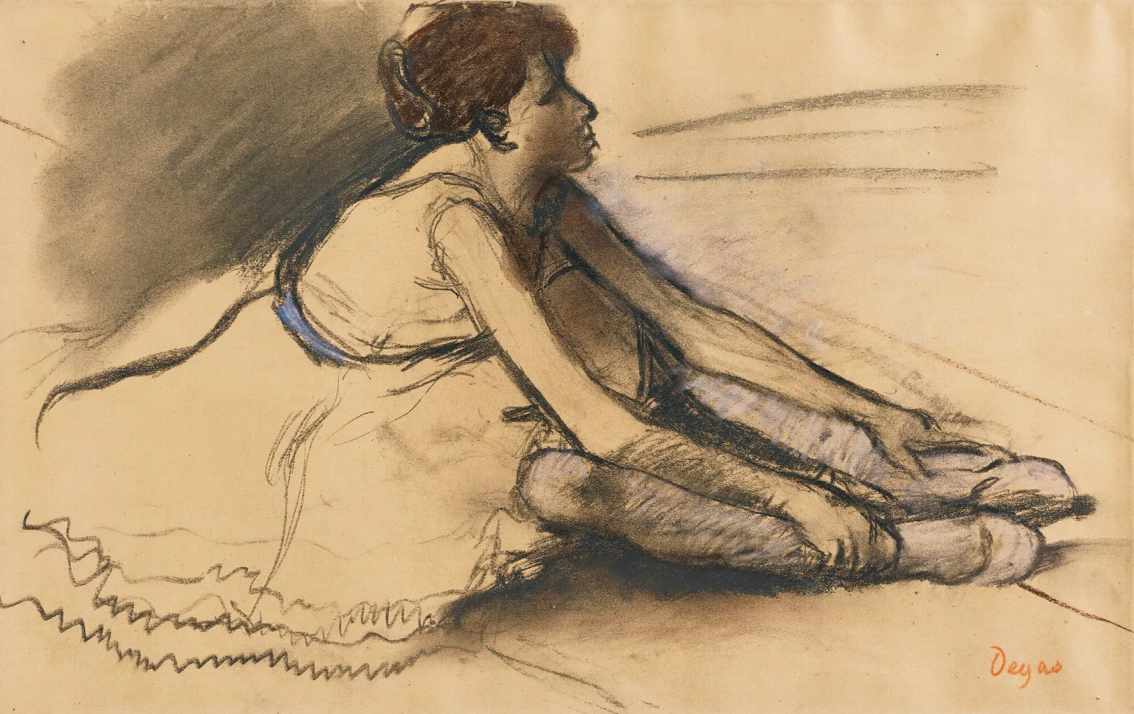 Le Repos De La Danseuse Wall Art by Edgar Degas - Canvas Print