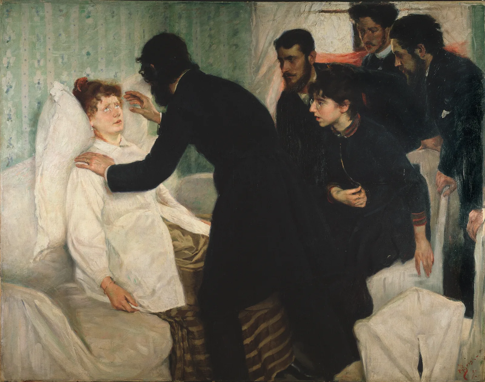 Hypnotic Seance Wall Art by Richard Bergh - Canvas Print