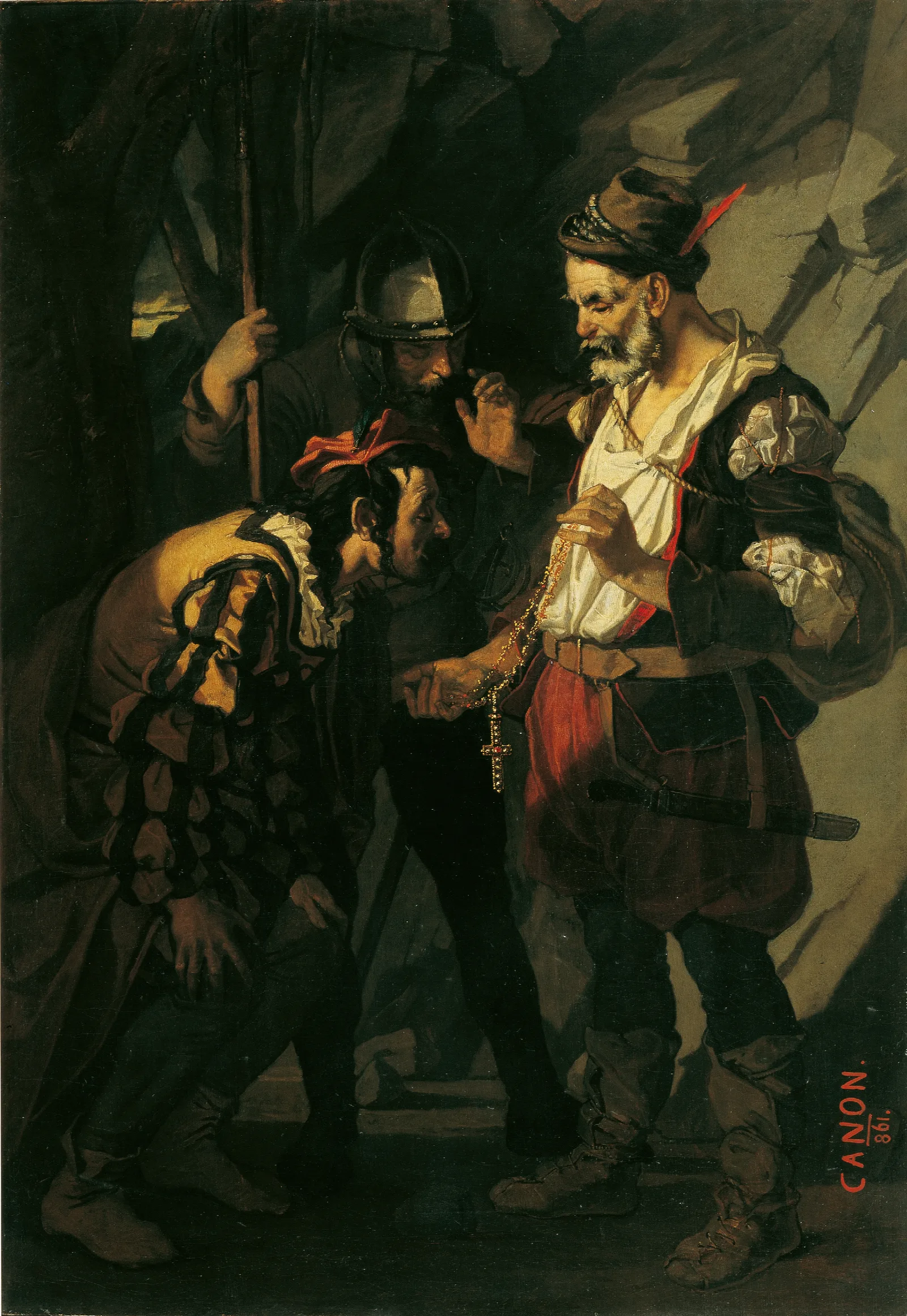 Abruzzenrauber Teilung Der Beute Wall Art by Hans Canon - Canvas Print