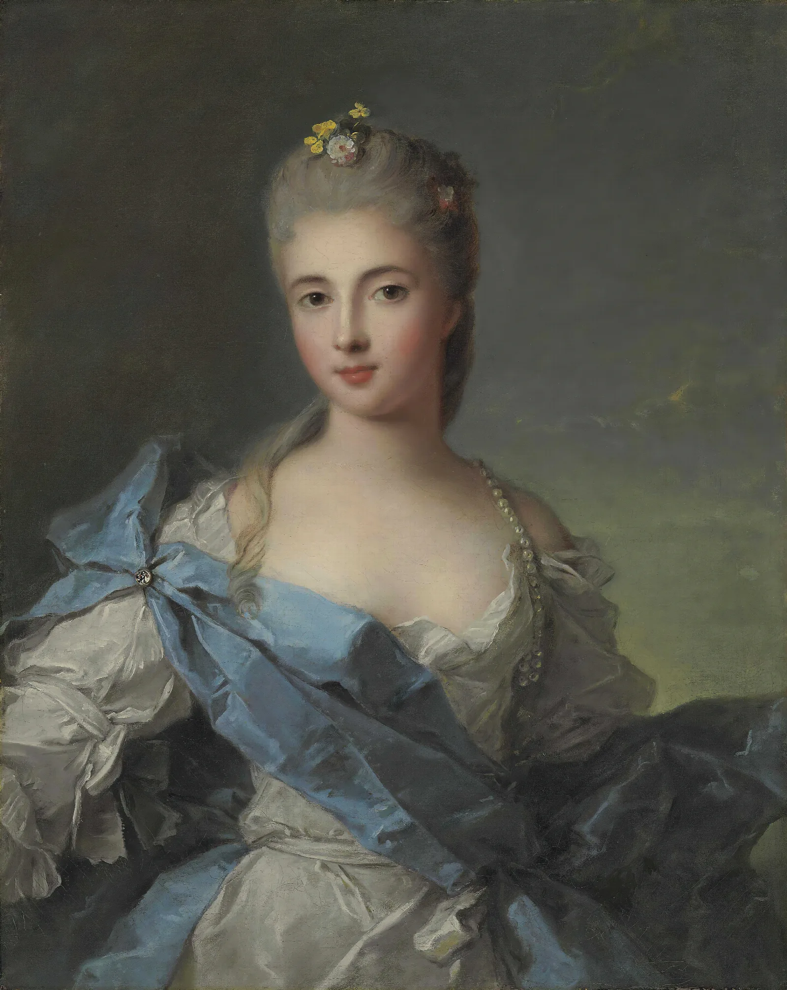 Portrait Of A Lady 105 Wall Art by Jean-Marc Nattier - Canvas Print