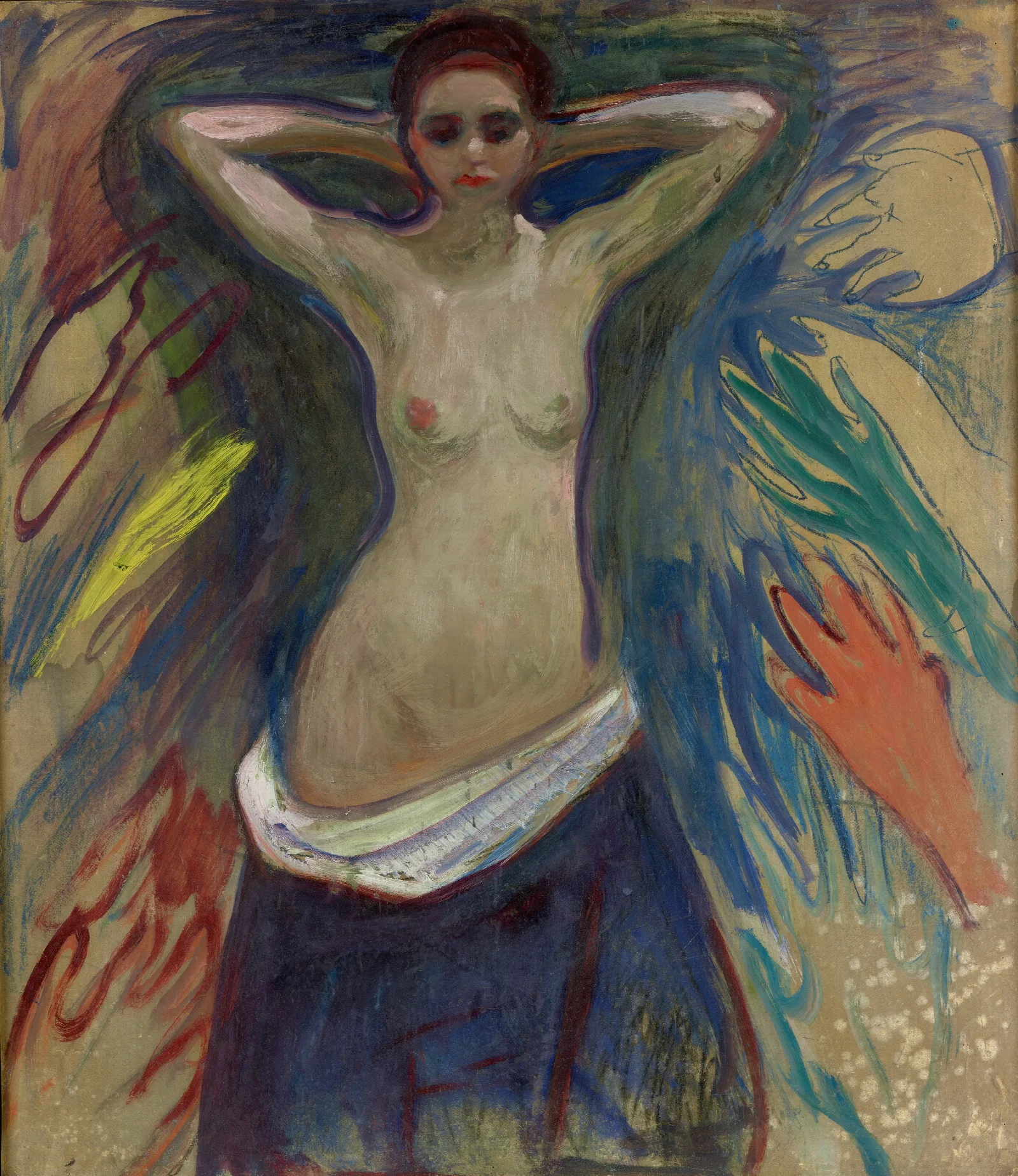 The Hands 2 Wall Art by Edvard Munch - Canvas Print