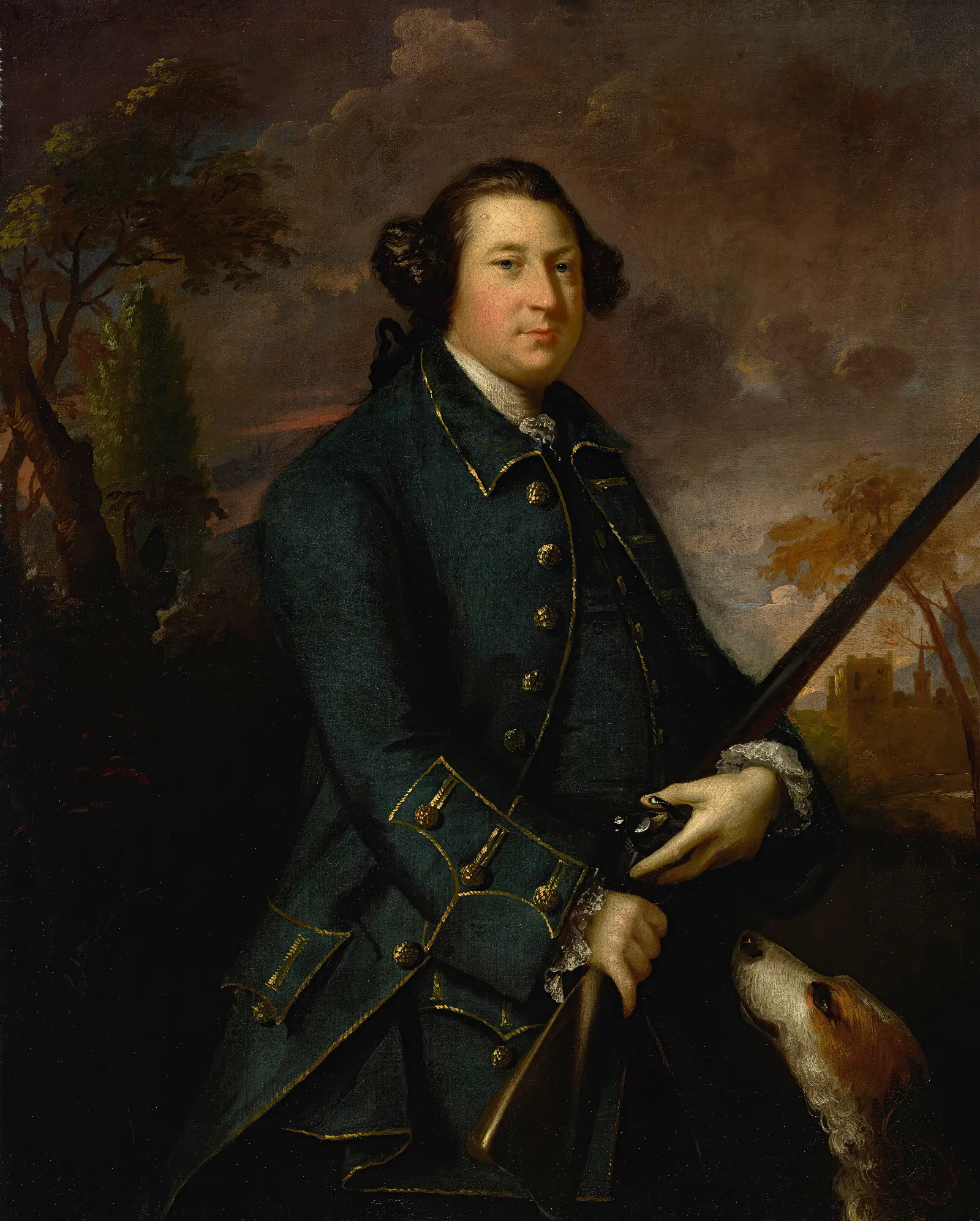 Portrait Of Clotworthy Skeffington 1st Earl Of Massereene Wall Art by Sir Joshua Reynolds - Canvas Print