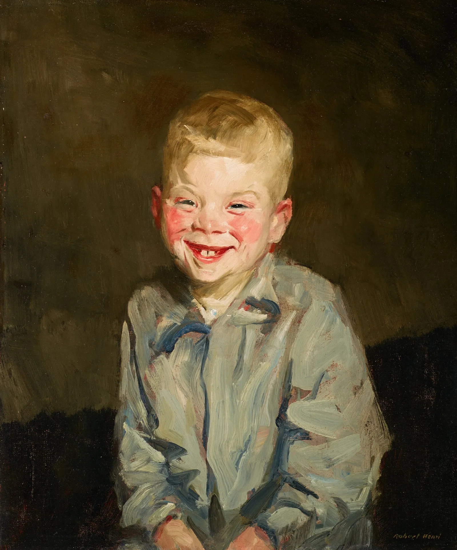 Laughing Boy 2 Wall Art by Robert Henri - Canvas Print