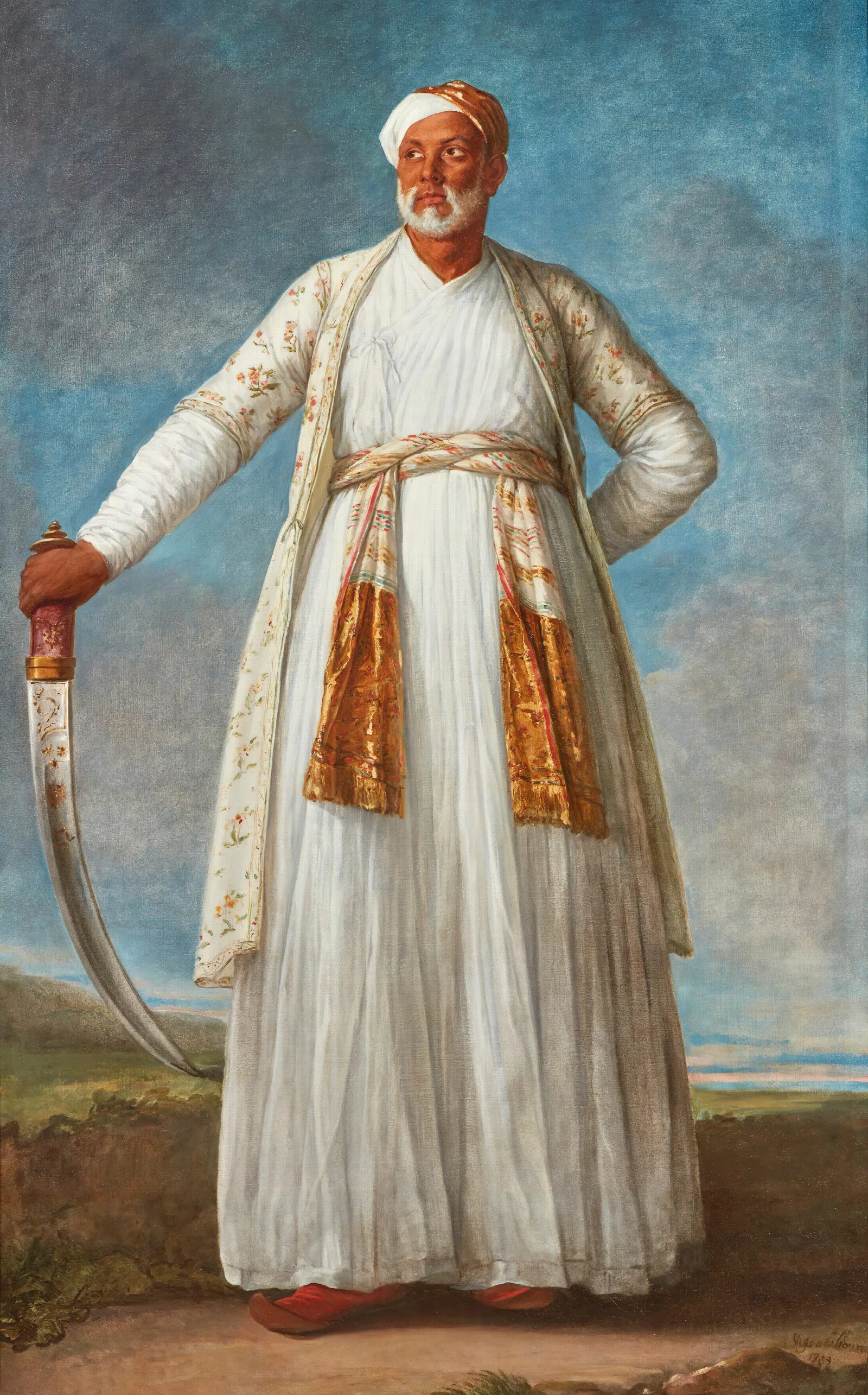 Portrait Of Muhammad Dervish Khan Wall Art by Elisabeth Louise Vigée Le Brun - Canvas Print