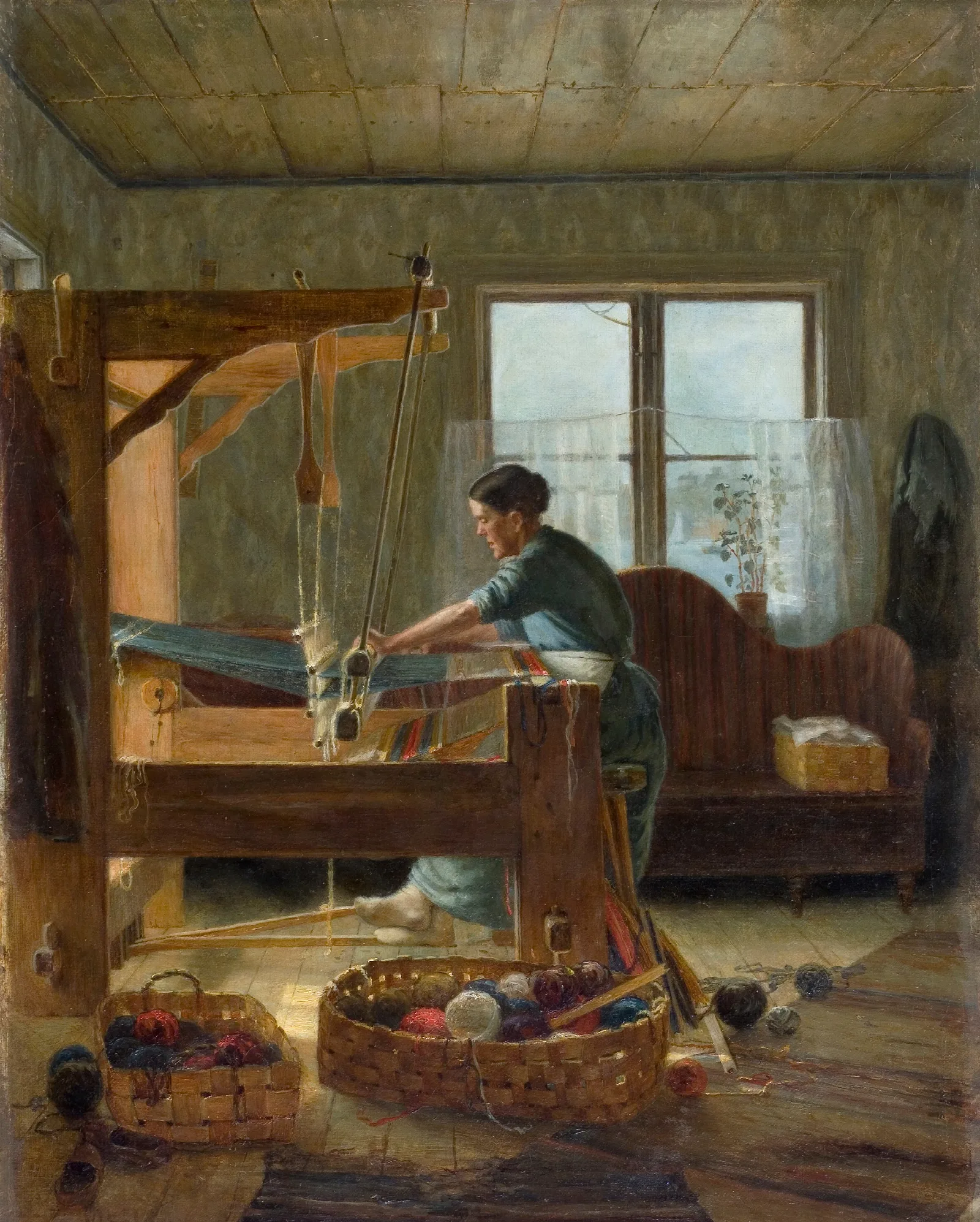 Weaver 2 Wall Art by Venny Soldan-Brofeldt - Canvas Print